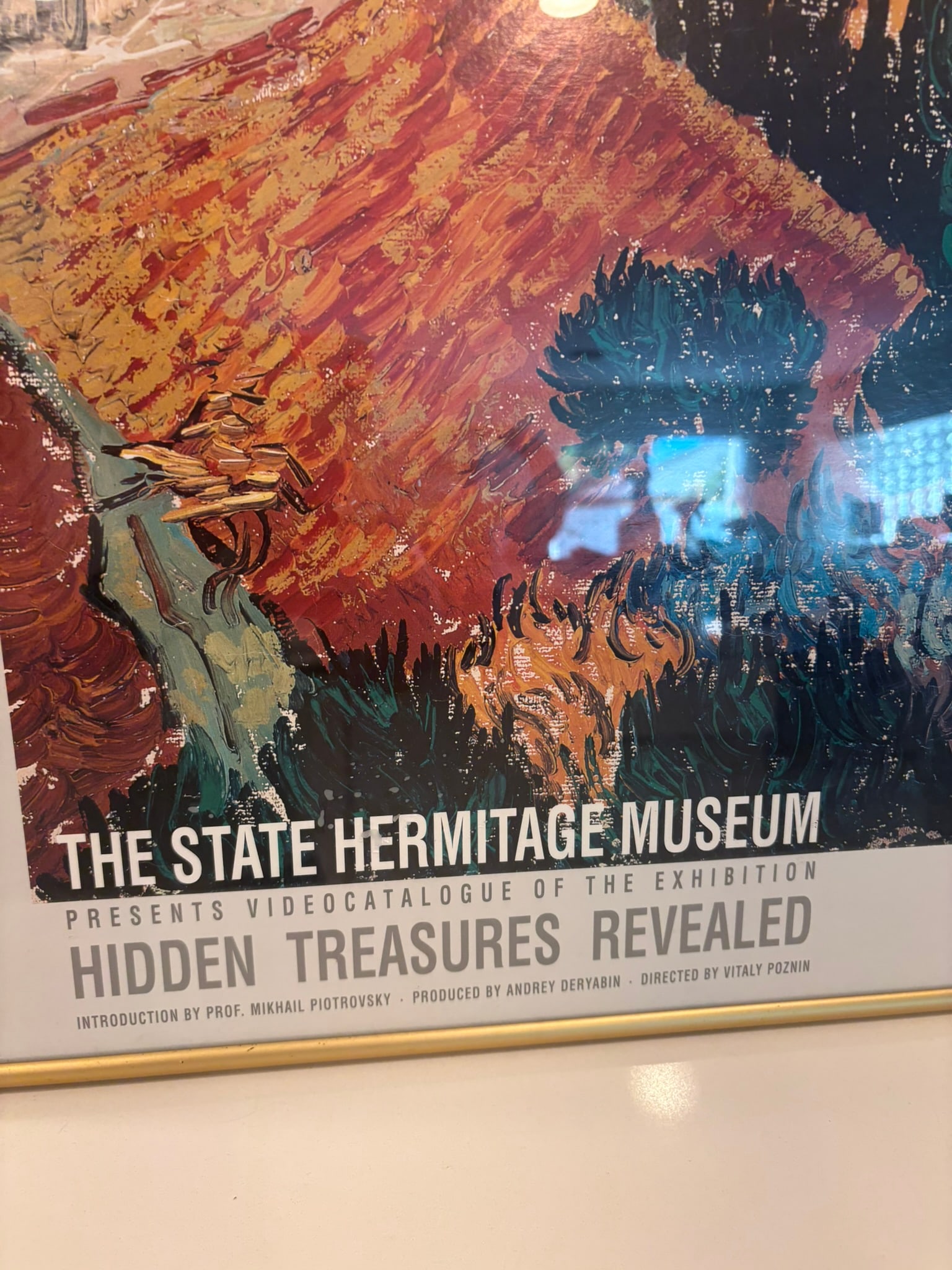 Vintage State Hermitage Museum Van Gogh Hidden Treasures Revealed Framed Exhibition Poster - 18