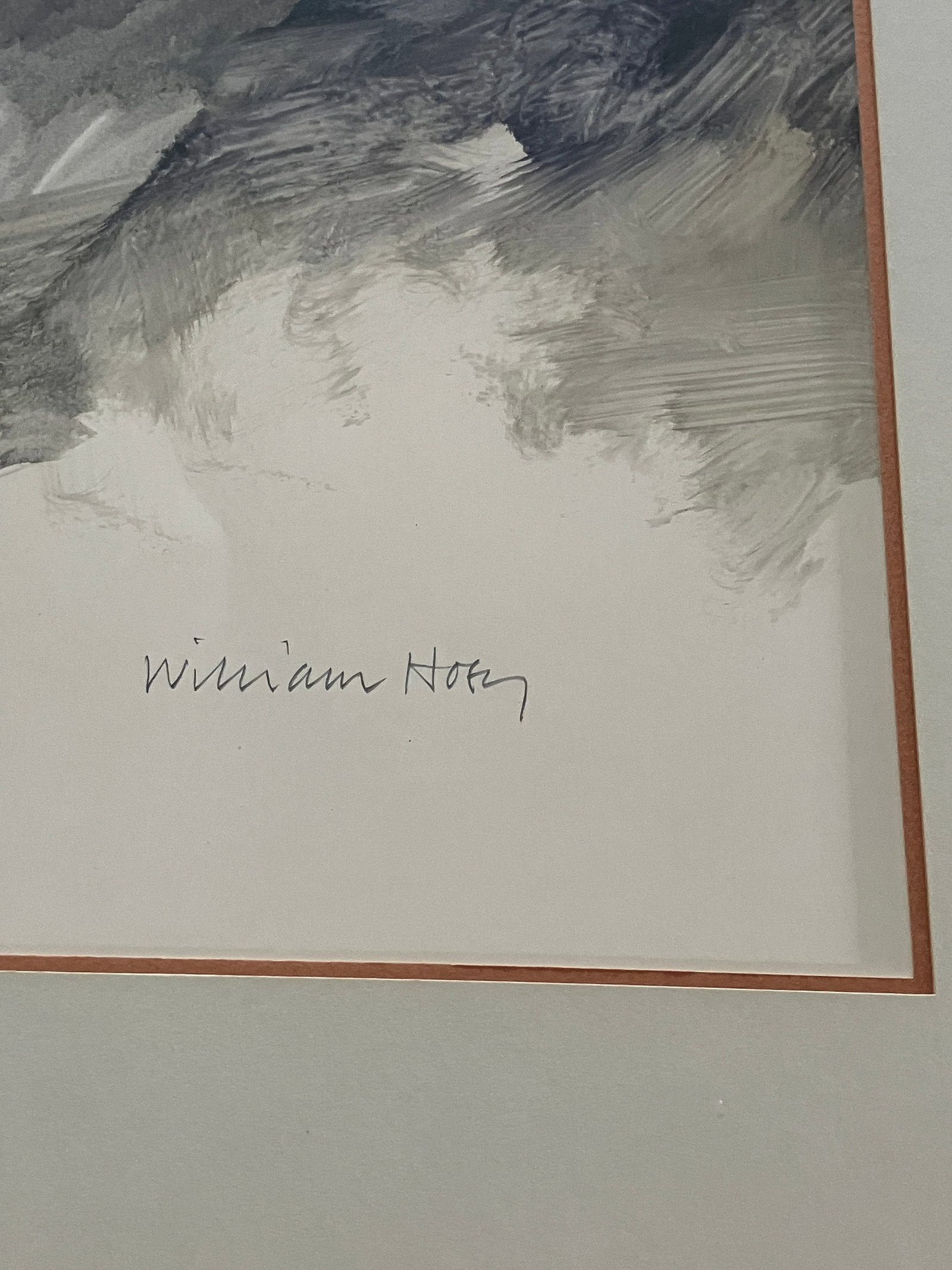 William Hoey Original Mixed Media on Paper, Signed and Framed, Mid 20th Century - 7