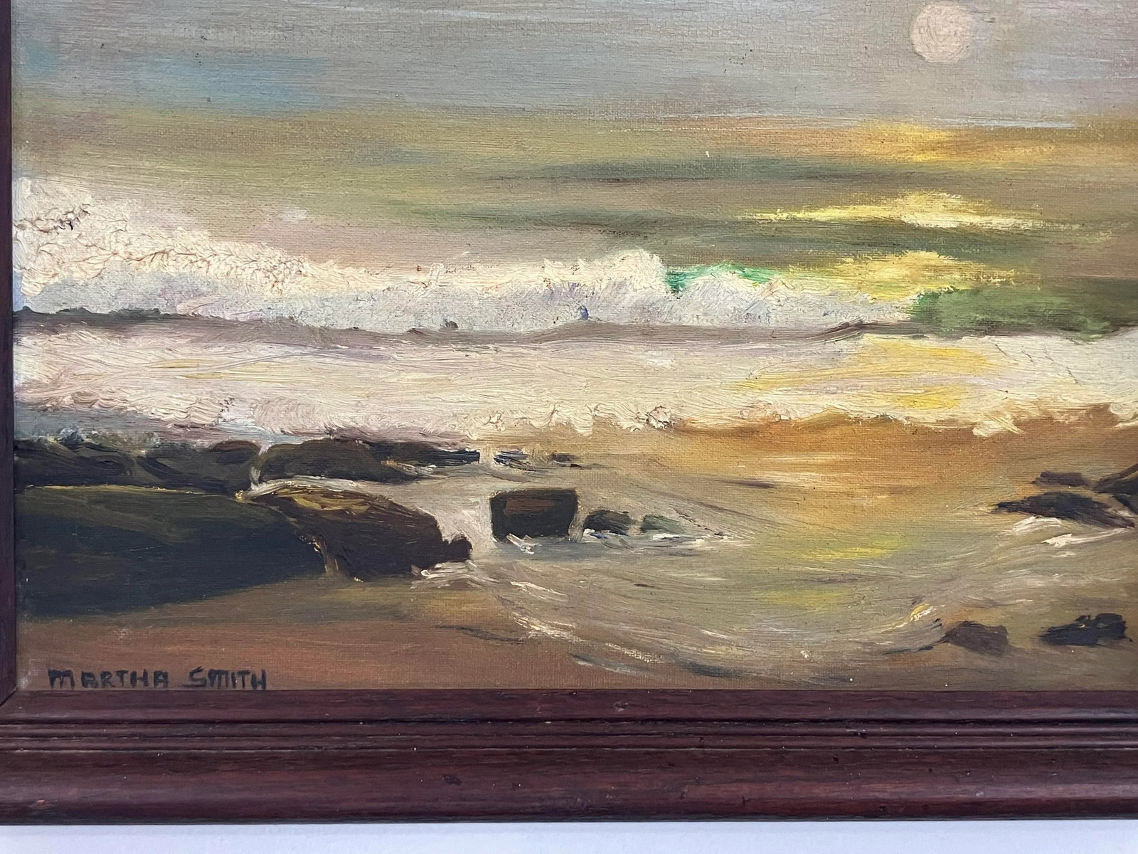 Martha Smith (Signed) - Mid-20th Century Oil on Board, Framed, Coastal - 4