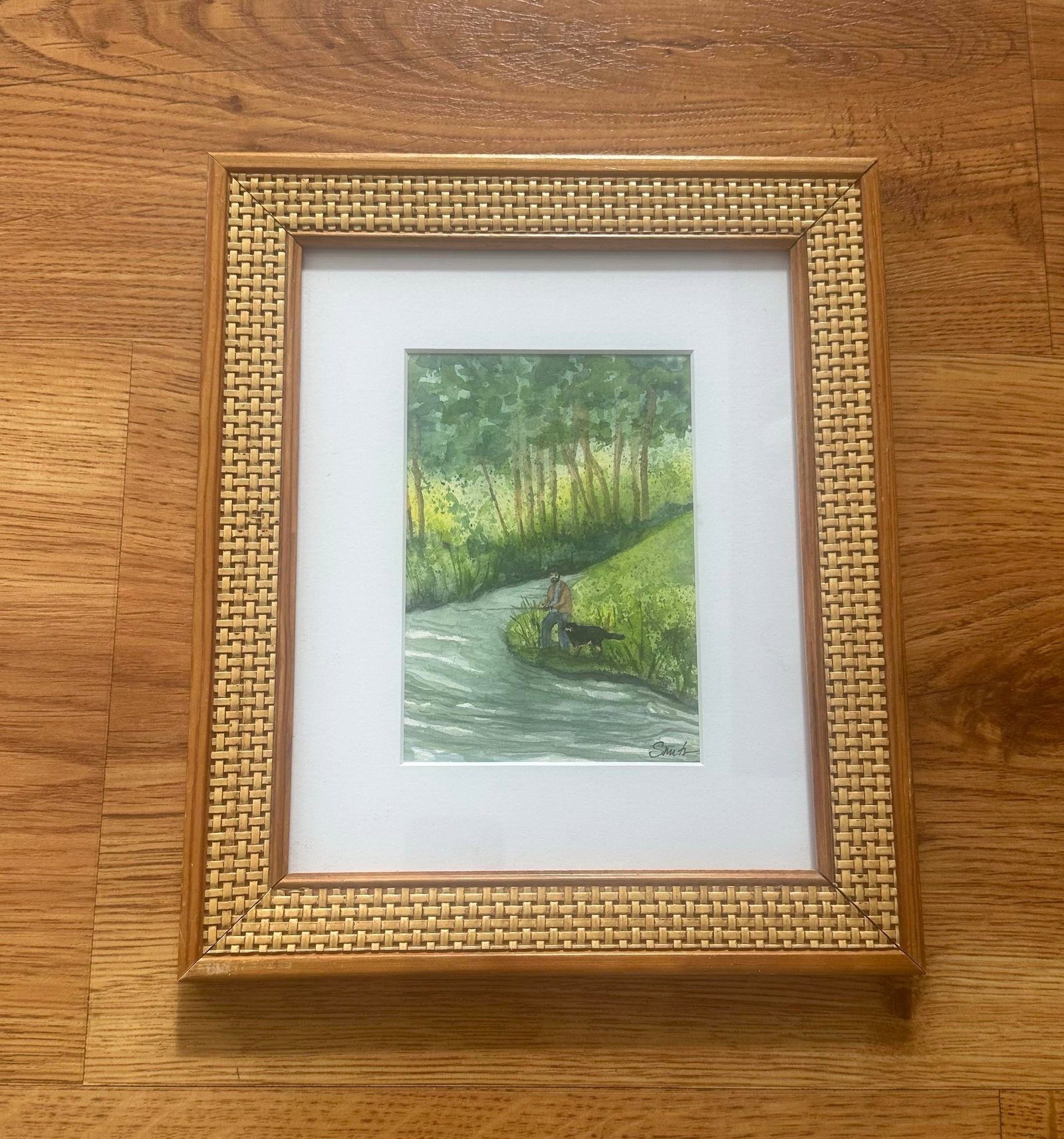 "Quiet Crossing" Framed Signed Original Watercolor by Nancy Smith - 2