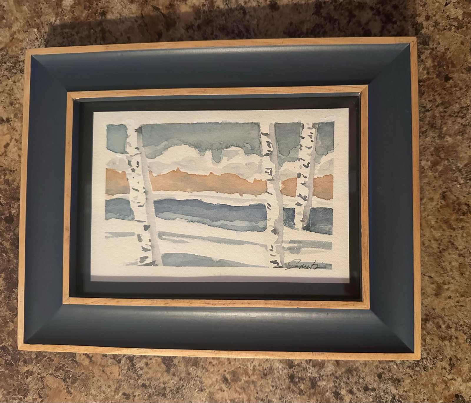 "Birch Harmony" Framed Signed Original Landscape by Nancy Smith - 2