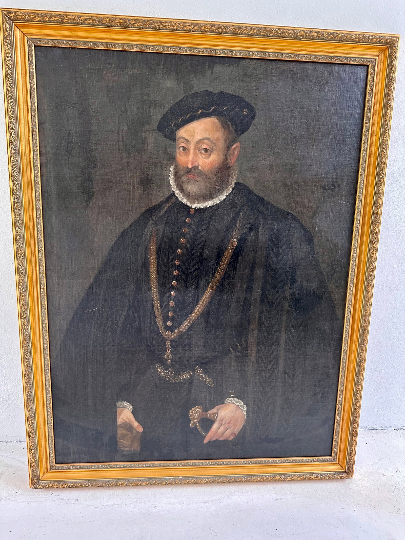 Large-Scale Late 19th-Early 20th Century European Historicist Portrait Painting - 2
