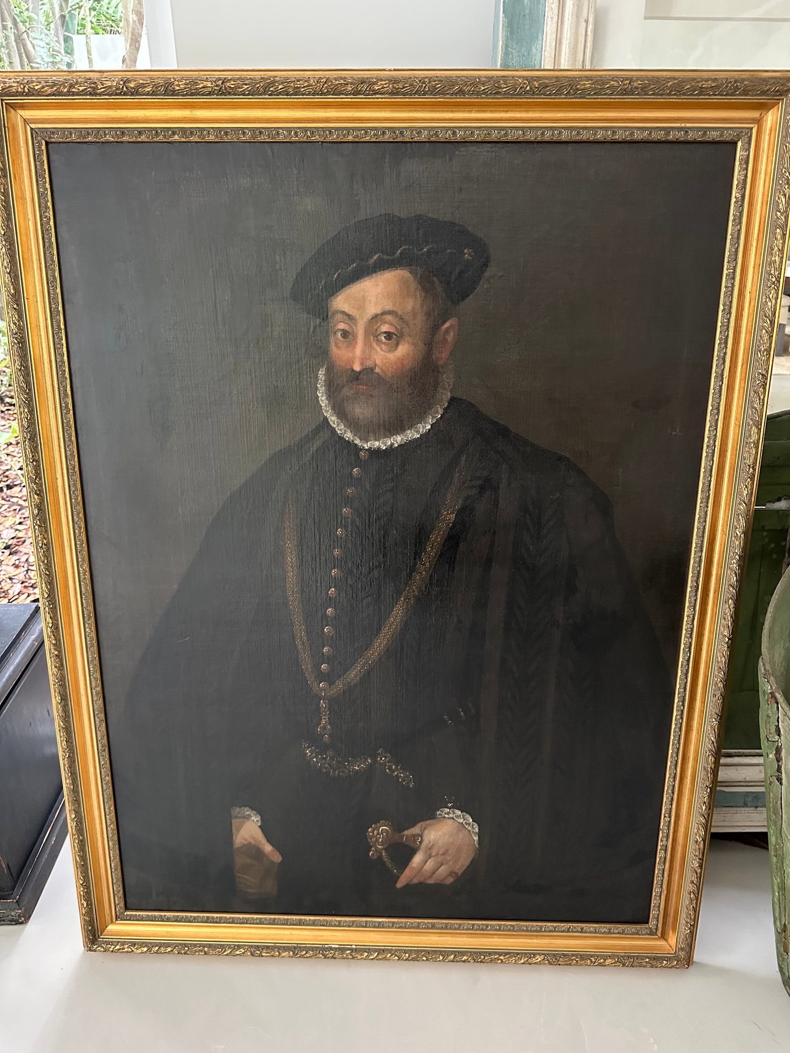 Large-Scale Late 19th-Early 20th Century European Historicist Portrait Painting - 8