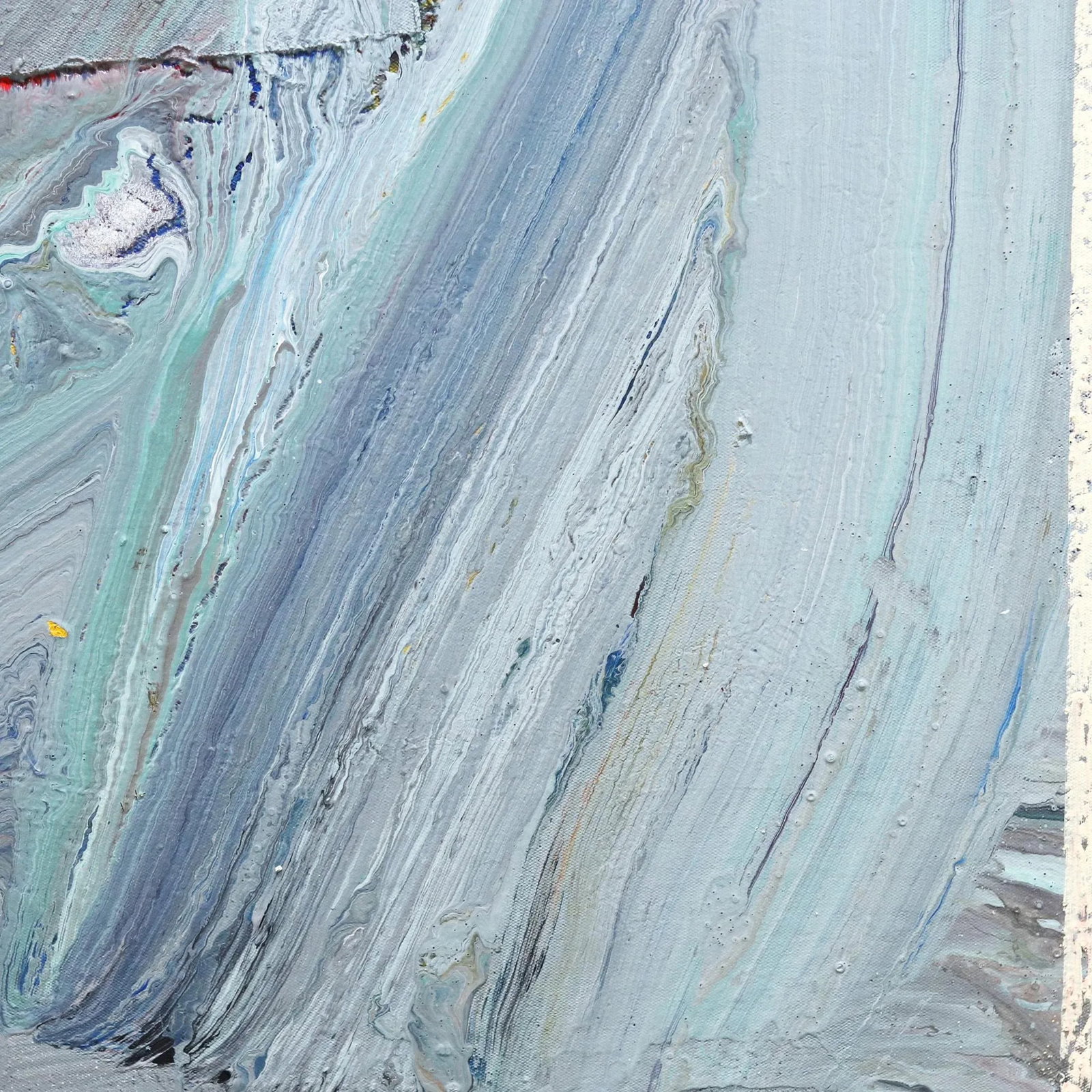 Large Textural Expressive Original Artwork ''Untitled Wave'' Contemporary Abstract Mixed-Media Paint - 5