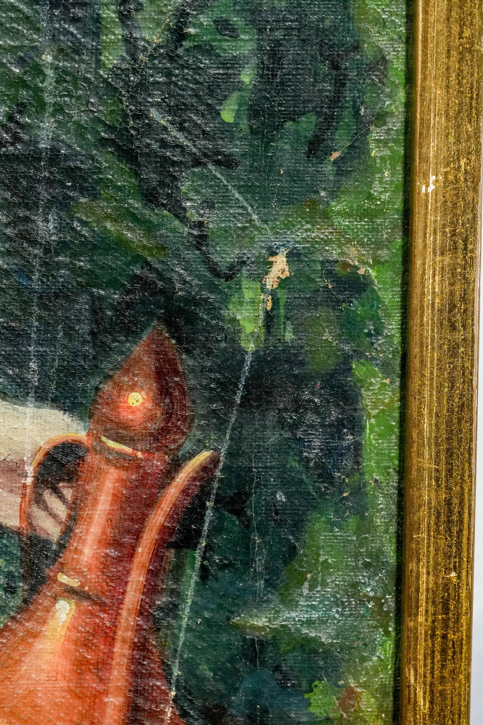 19th Century Romantic Academic Pair Nude Female Woman Antique Oil Paintings Art - 12