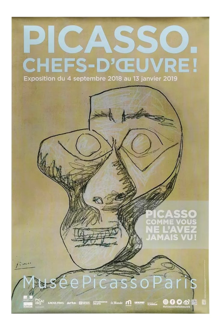 Picasso Chefs D'oeuvre Musee Picasso Exhibition Poster (1 of 3)