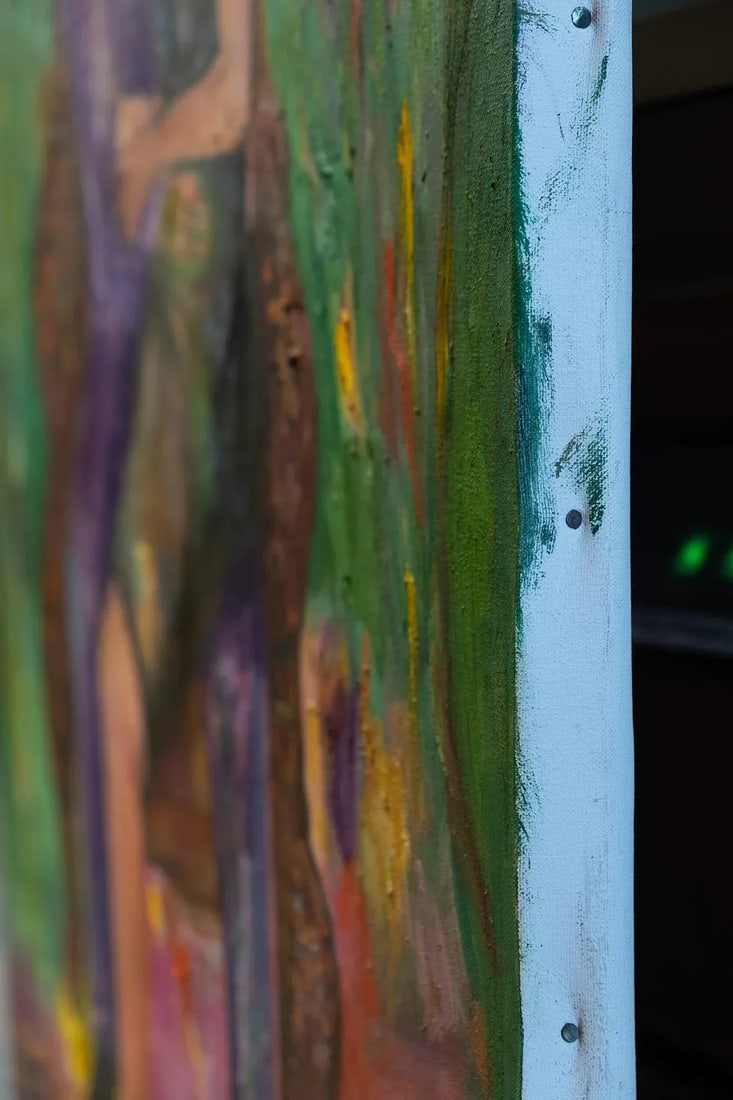 2012 "Michael & Sharon: From a Dream" Expressionist Style Figurative Oil Painting by Joe Reno - 6