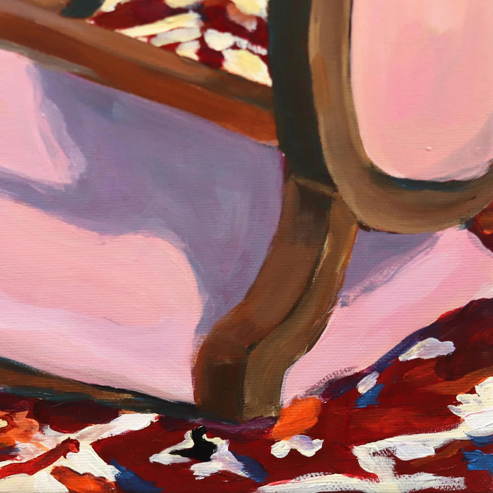 "Drowned Chairs" Contemporary Surrealist Figurative Acrylic Painting by Iqi Qoror - 4
