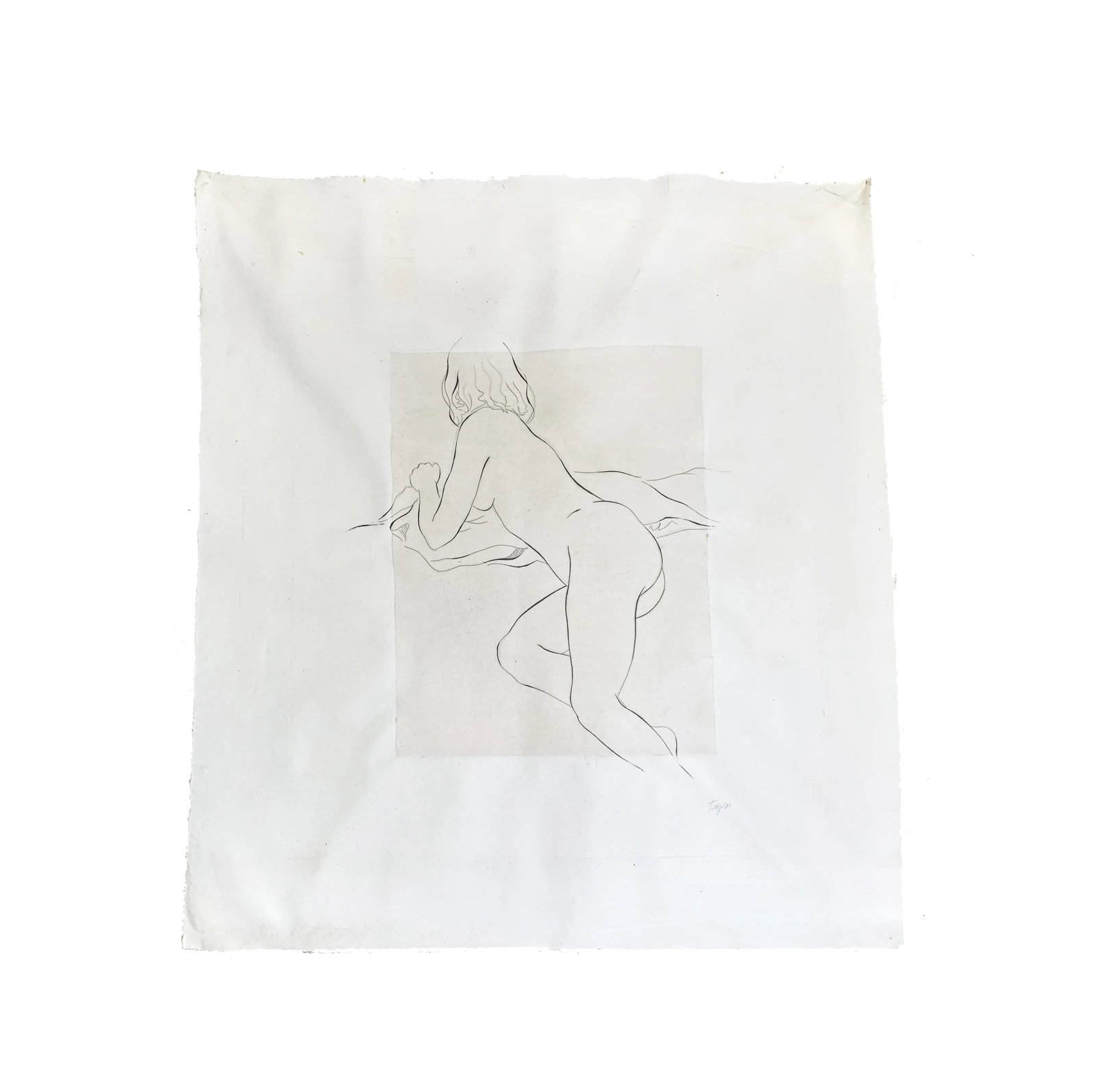 Large Nude Female Figure Illustration on Canvas From the Set of Will and Grace - 5