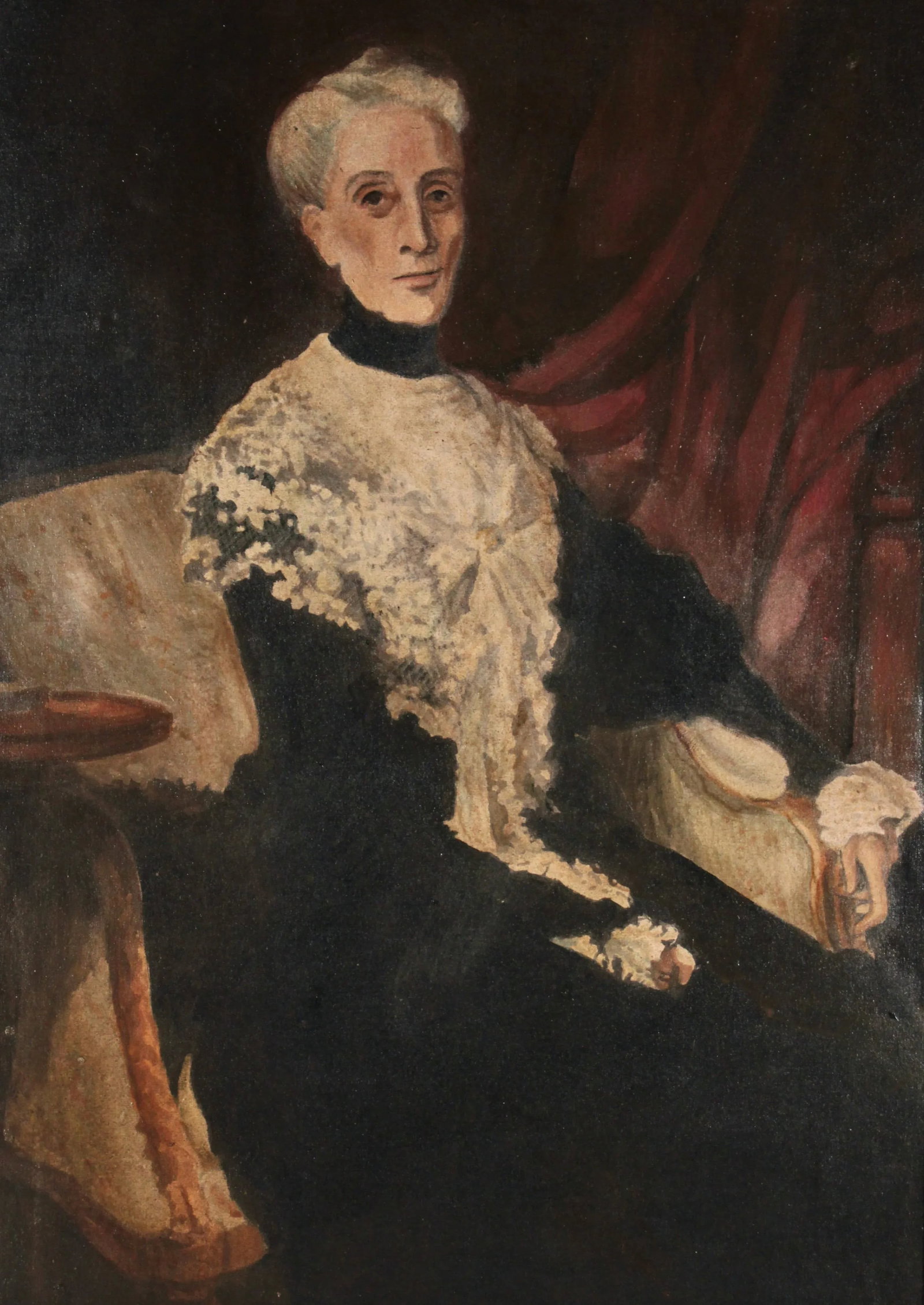 Oil on Canvas Laid Board, After John Singer Sargent, Portrait of Ellen Peabody Endicott, 1901 - 2