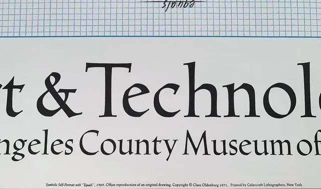 1971 Los Angeles County Museum of Art Claes Oldenburg Poster - 2
