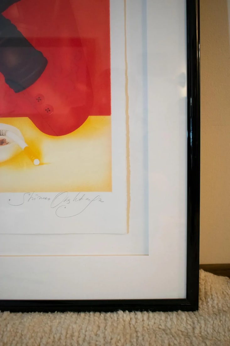 1984 "Susan" Art Deco Figurative Artist's Proof Numbered 15/30 by Shimon Okshteyn, Framed - 8