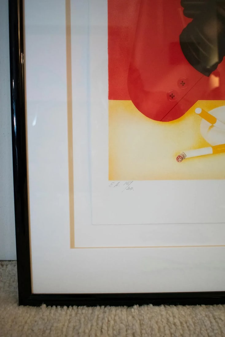 1984 "Susan" Art Deco Figurative Artist's Proof Numbered 15/30 by Shimon Okshteyn, Framed - 9