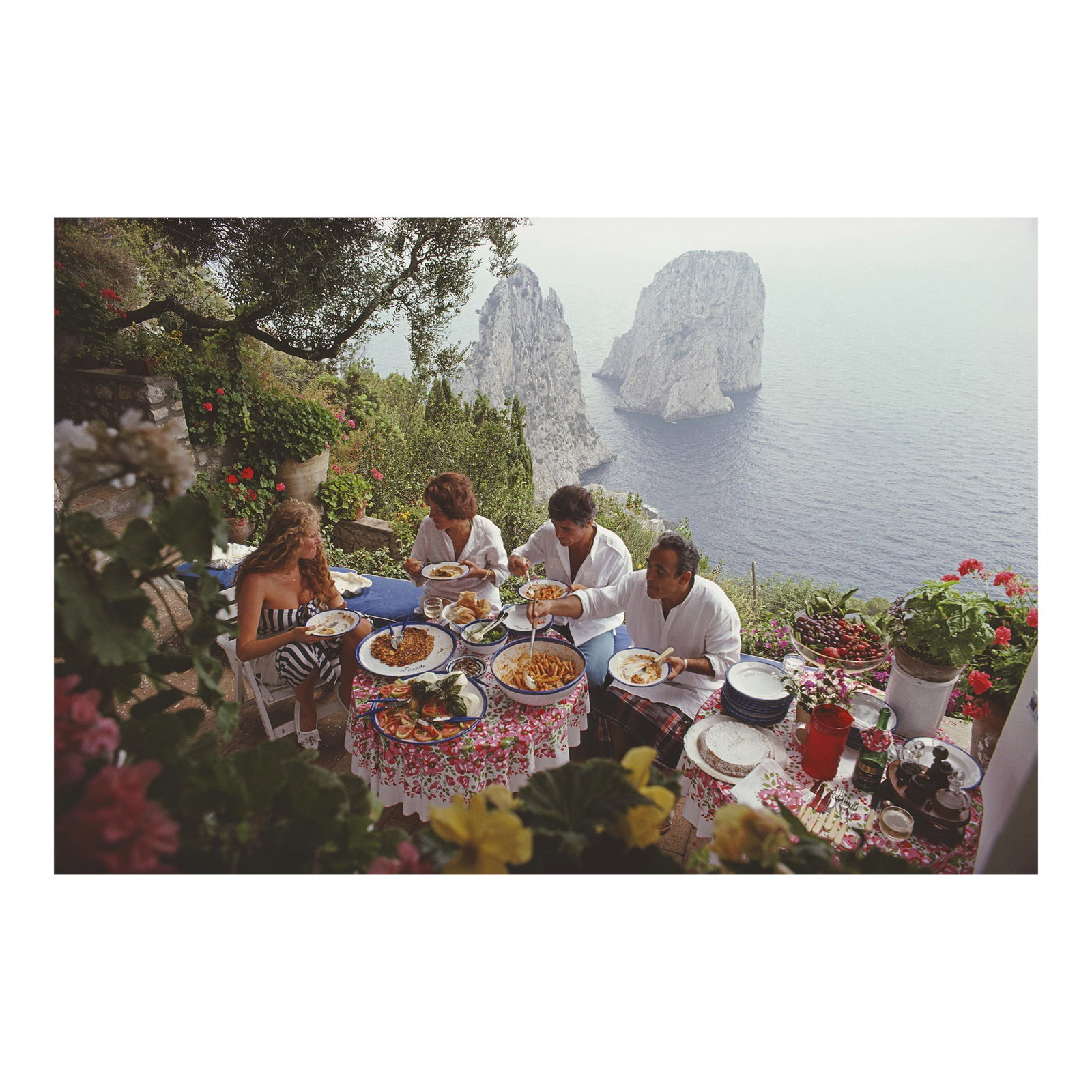 "Dining Al Fresco on Capri" 30x40 Original C-Print by Slim Aarons (1 of 8)