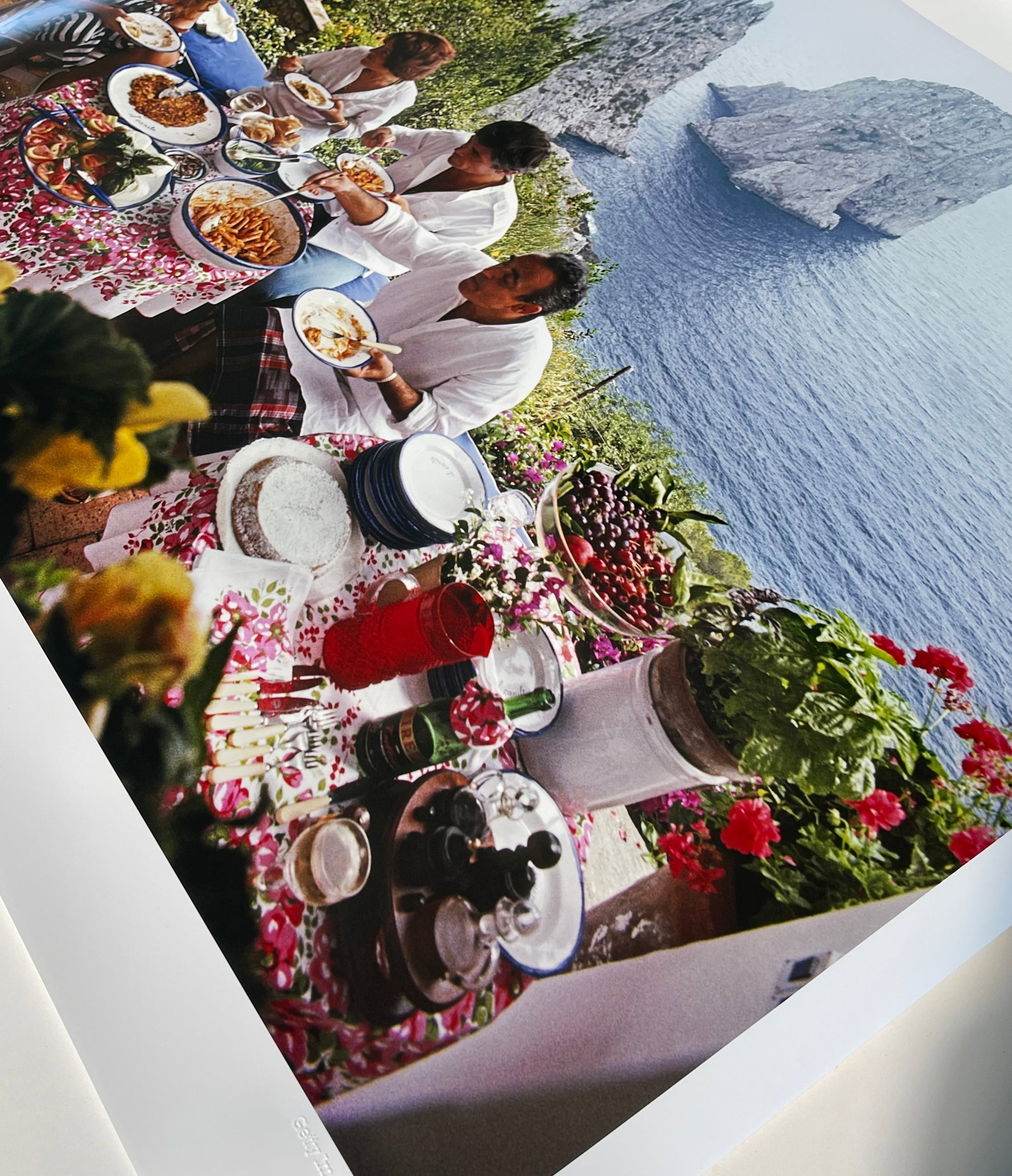"Dining Al Fresco on Capri" 30x40 Original C-Print by Slim Aarons - 4