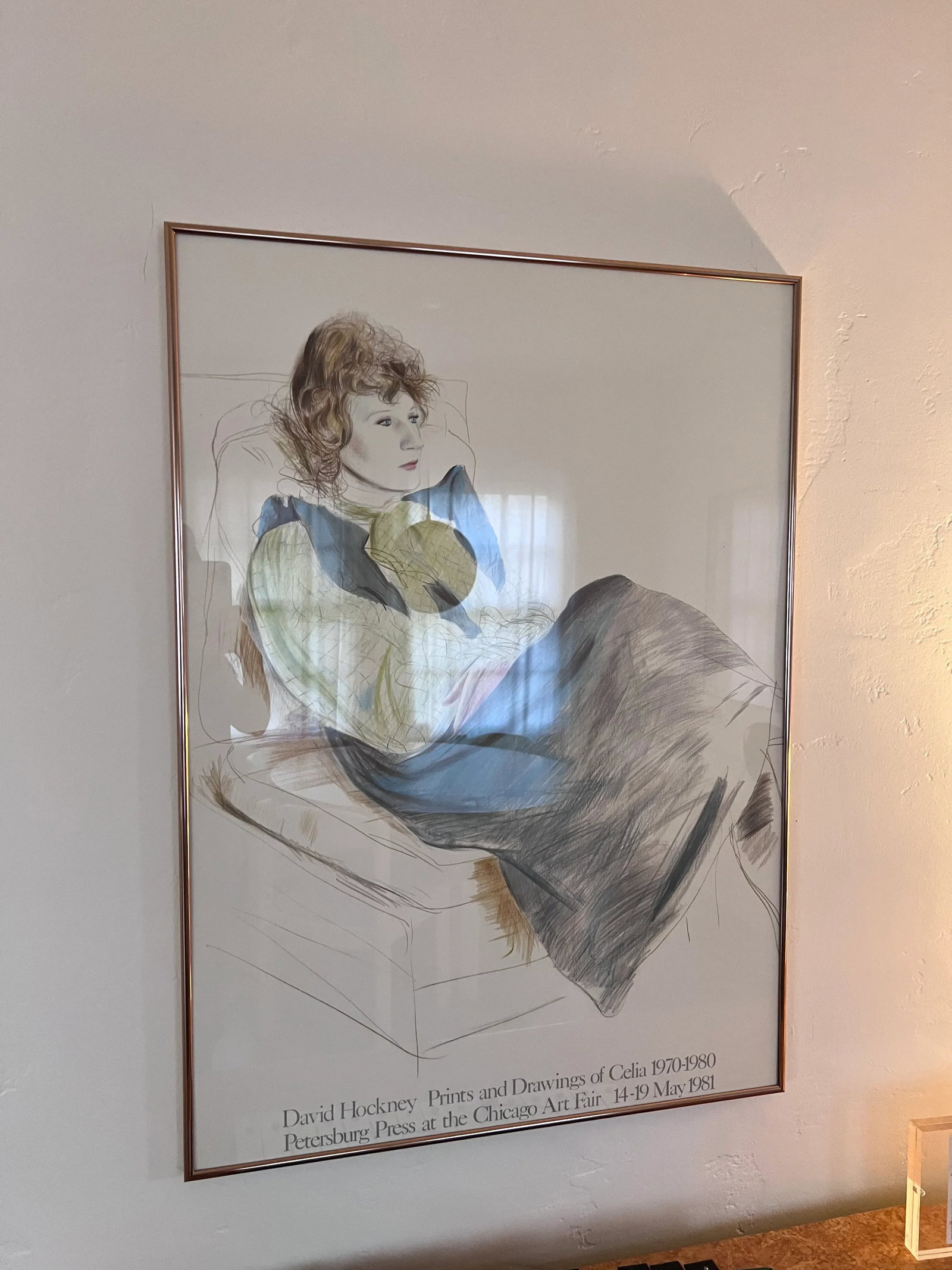 Late 20th Century Natalie Knight Gallery David Hockney Exhibition Poster, Framed - 2