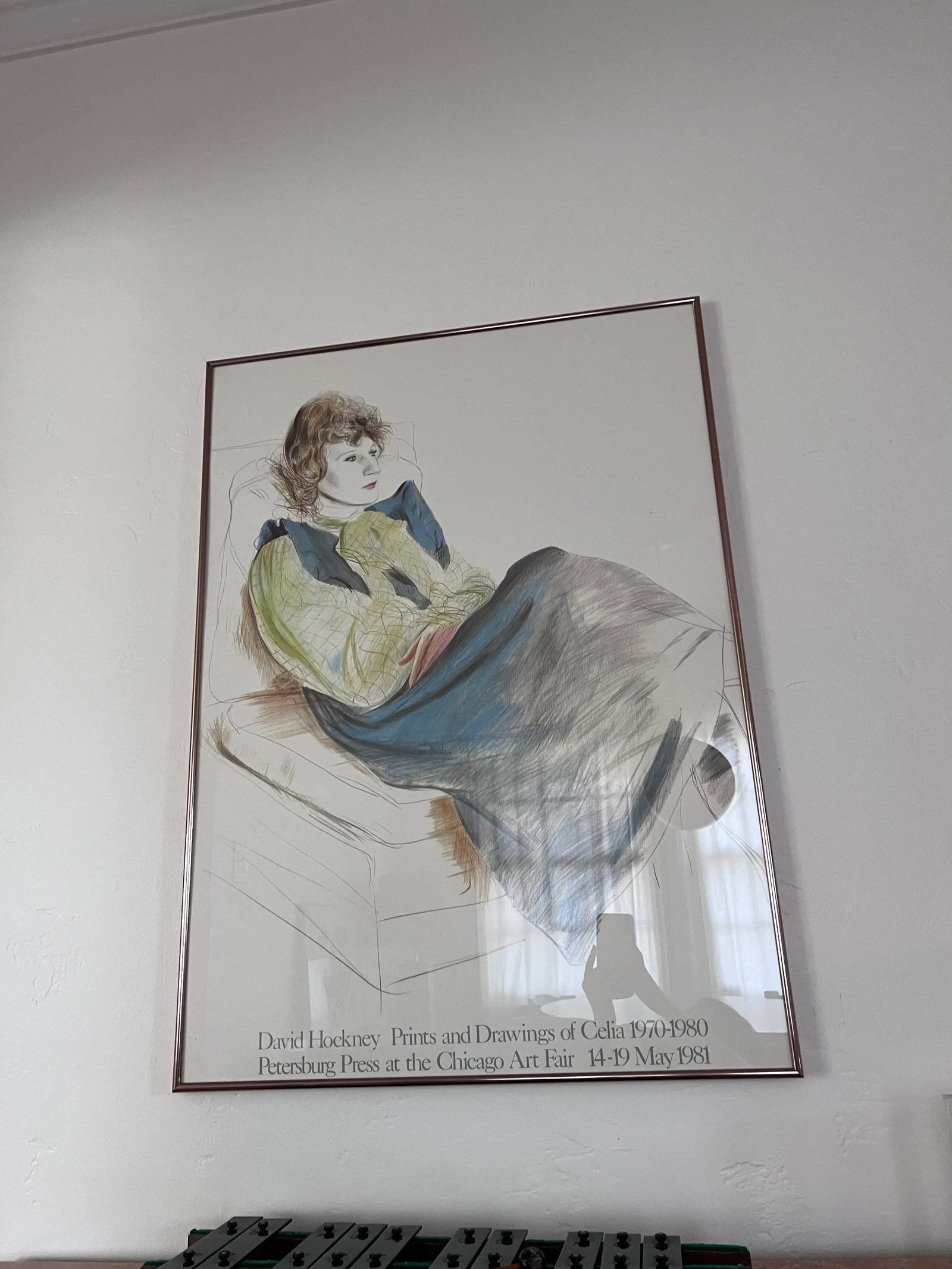 Late 20th Century Natalie Knight Gallery David Hockney Exhibition Poster, Framed - 3