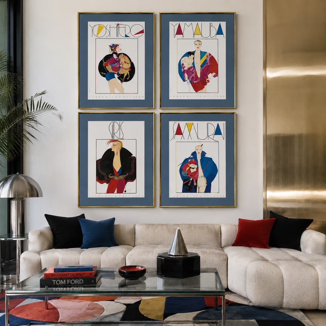 Turnowsky's Art Show Japanese Framed Artwork - Set of 4 - 11