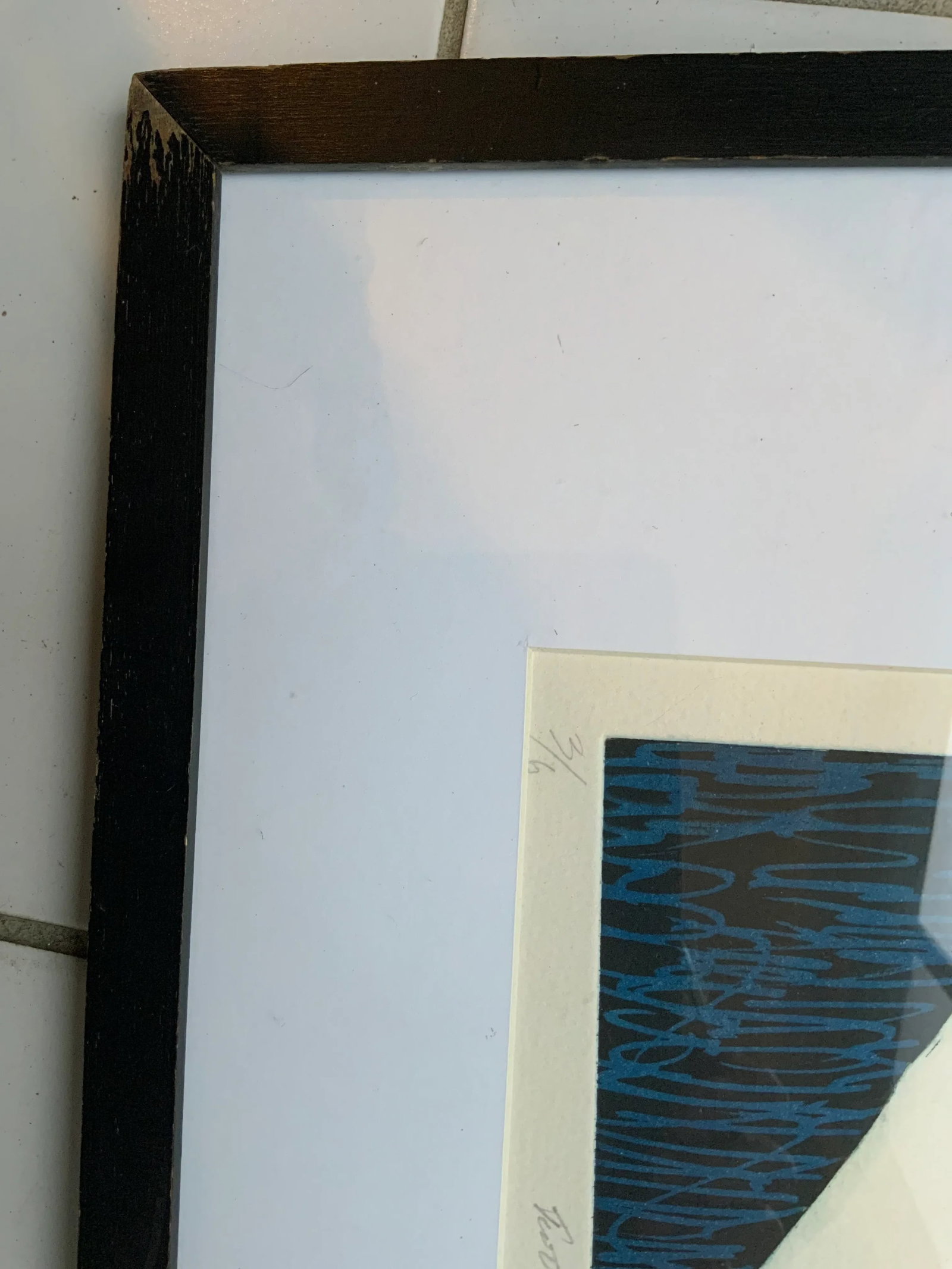 "Two Lakes in Comeraghs" Dry Point Print by Mary Fitzgerald - 5