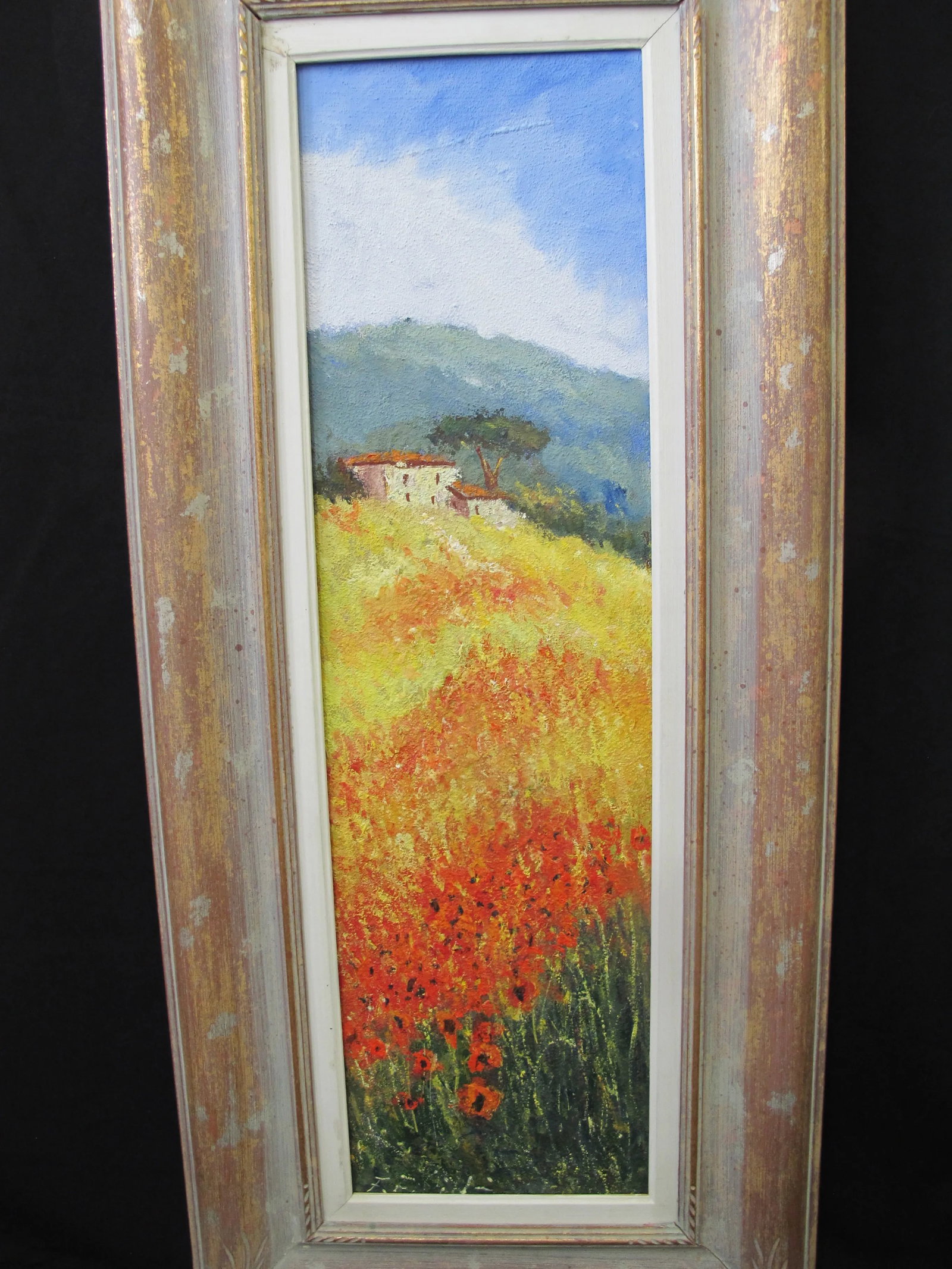 Mid 20th Century Signed Cortona Colorful Landscape Oil Painting - 5