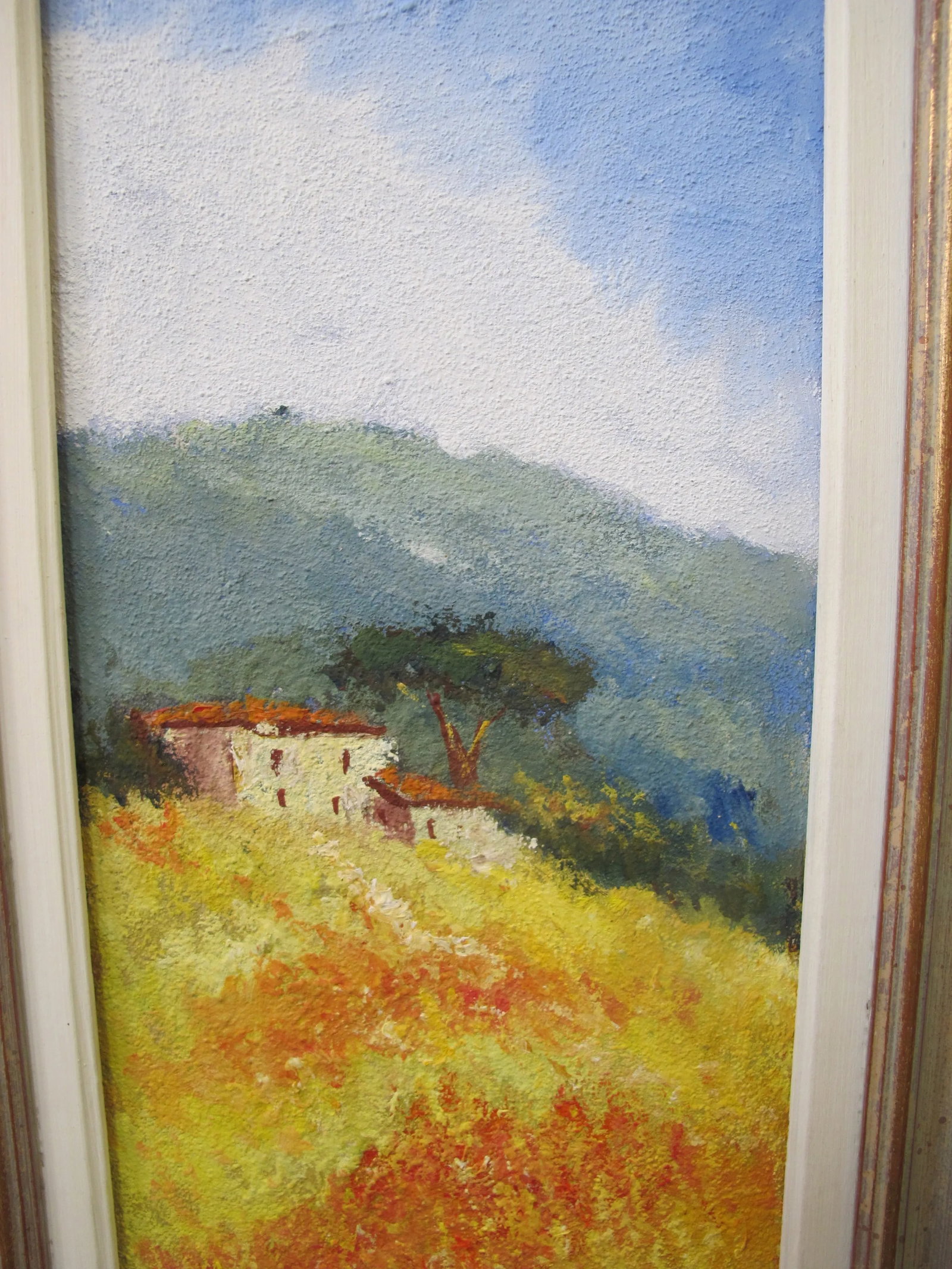 Mid 20th Century Signed Cortona Colorful Landscape Oil Painting - 6