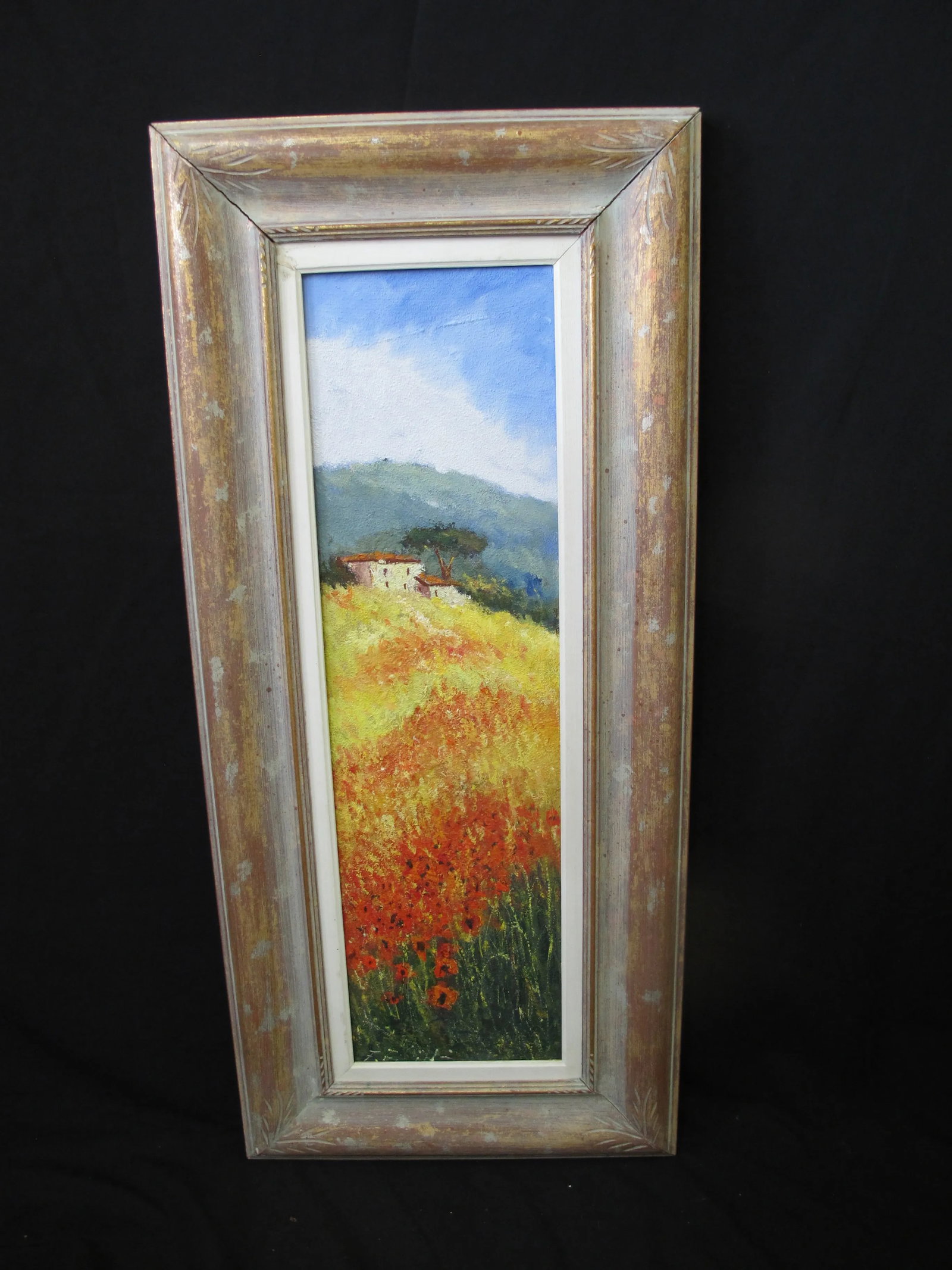 Mid 20th Century Signed Cortona Colorful Landscape Oil Painting - 7