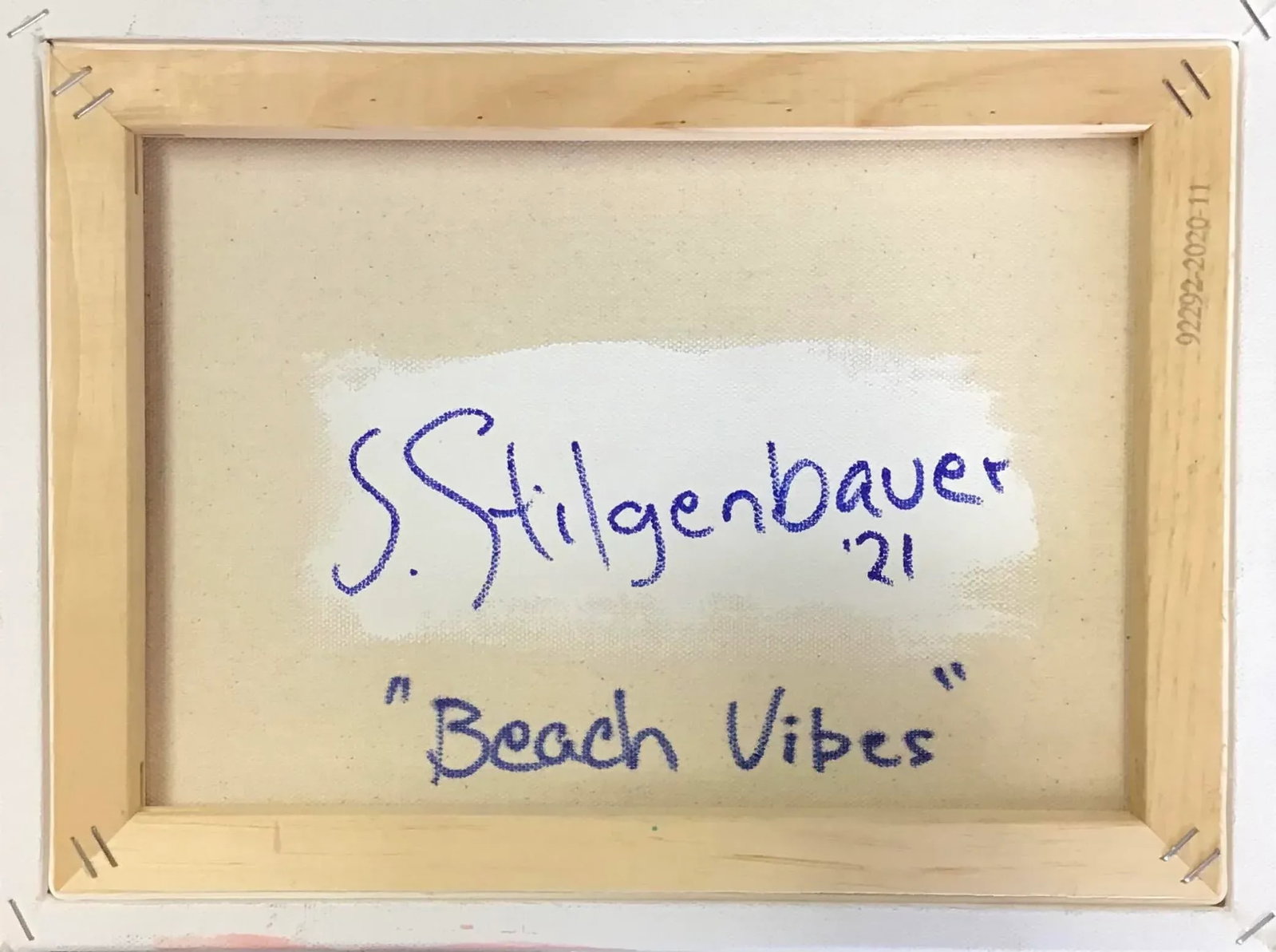 "Beach Vibes" Contemporary Abstract Expressionist Acrylic Painting by Stephen Stilgenbauer - 2
