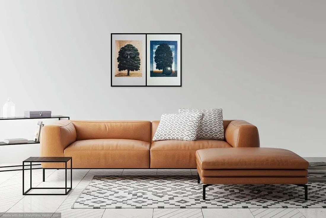1980s "The Big Parade & Random Selection" Michael Hasted Surrealist Landscape Hand-Signed Lithograph - 4