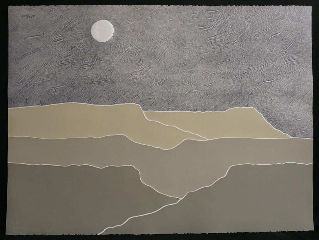 Peter Keefer Taos Dusk Hand Signed Serigraph - 4