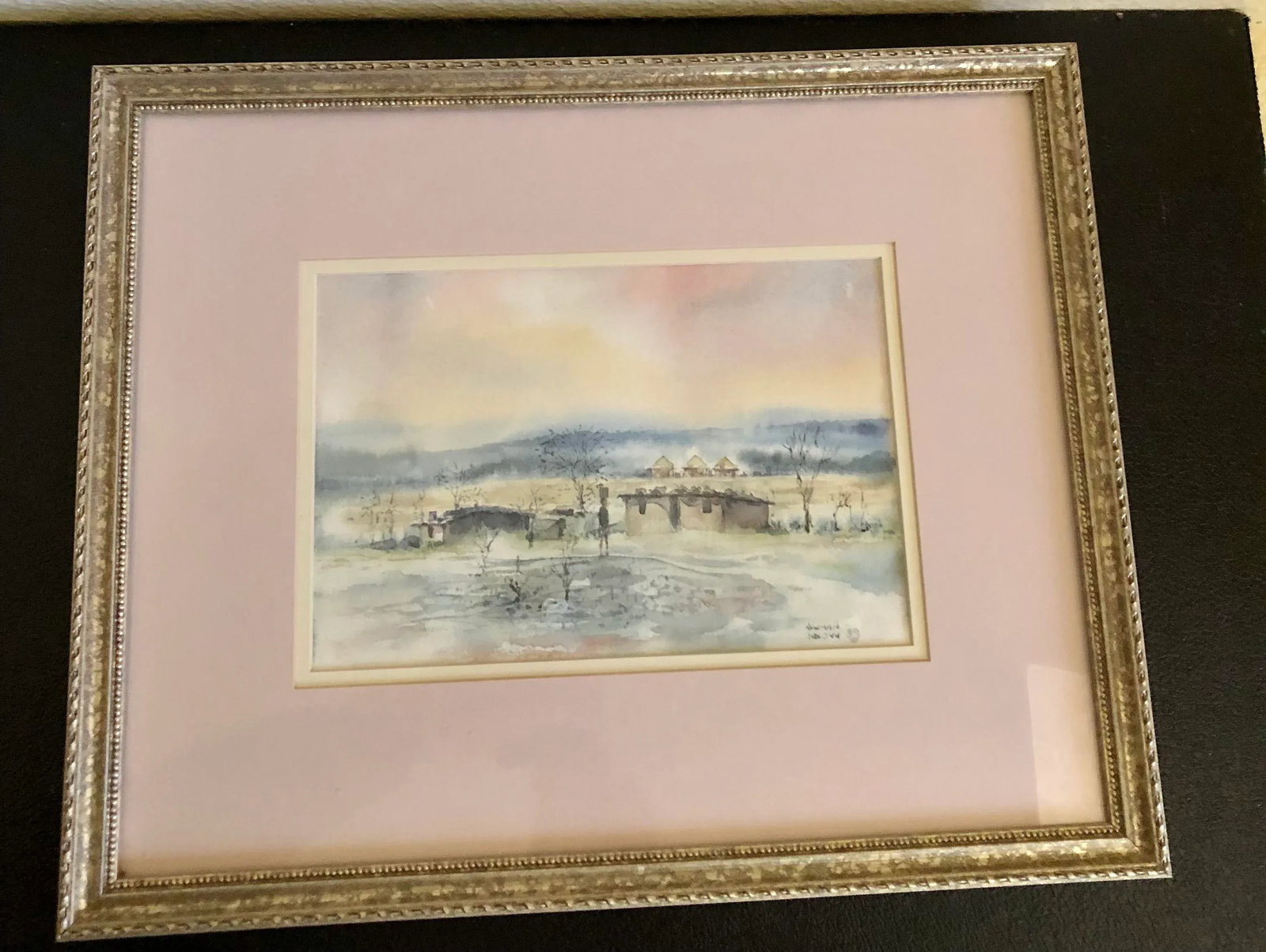 Late 20th Century Landscape Watercolor Signed Painting, Framed - 13