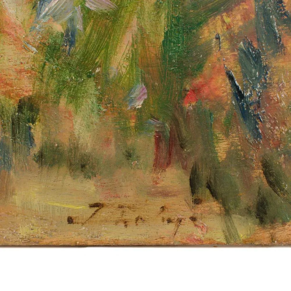 Early 20th Century "Nude in Nature" Expressionist Style Figurative Oil Painting by Jean Chaleye - 3