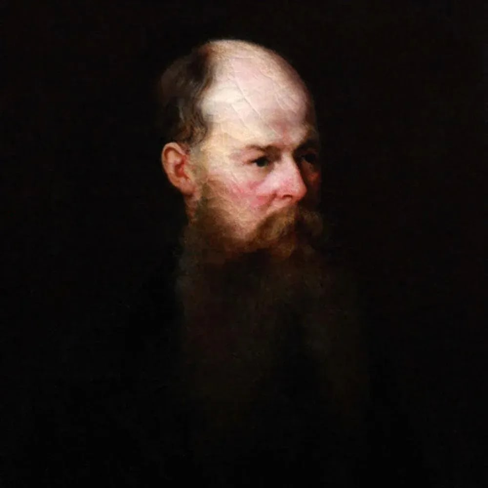 19th C. Russian School Oil on Canvas Portrait of Lev Tolstoy - 4