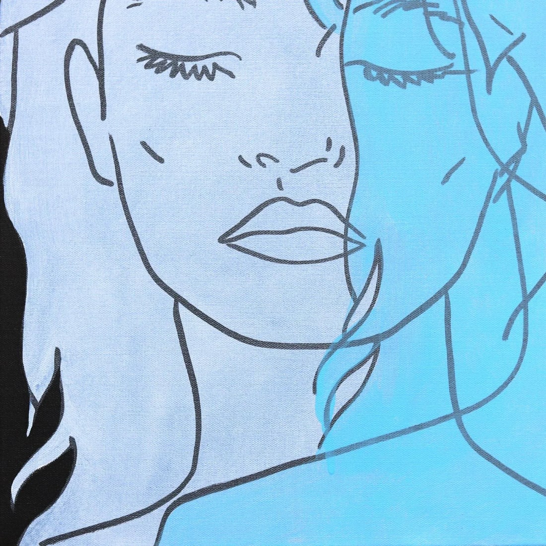 "Untitled (Like a Dream II)" Contemporary Minimalist Figurative Acrylic Painting by Hilary Bond - 4