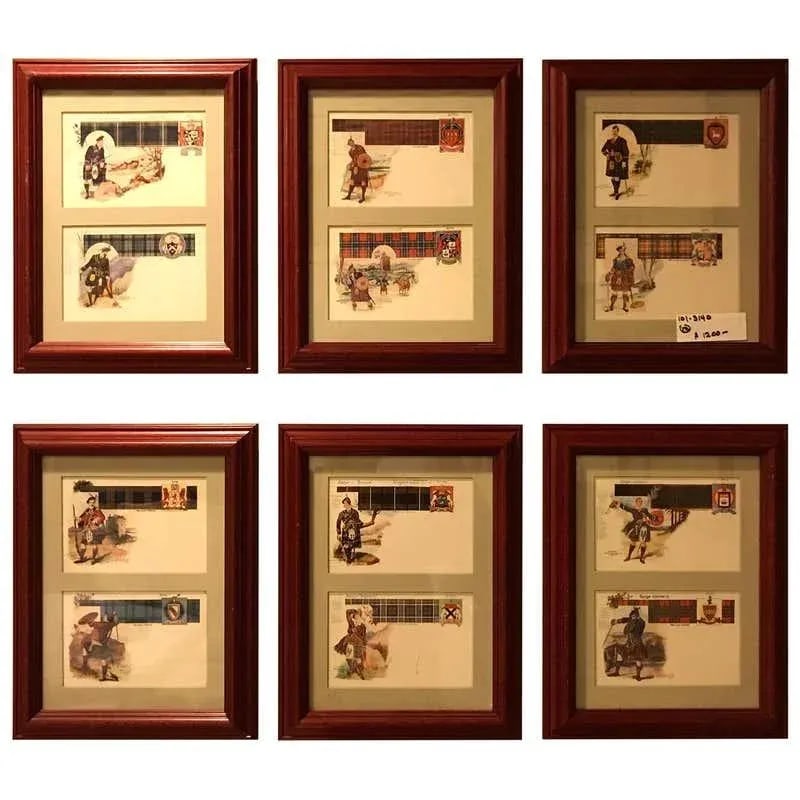 Custom Framed Scottish Postcards, Vintage Catherine Reiss Inc - Set of 12 - 11