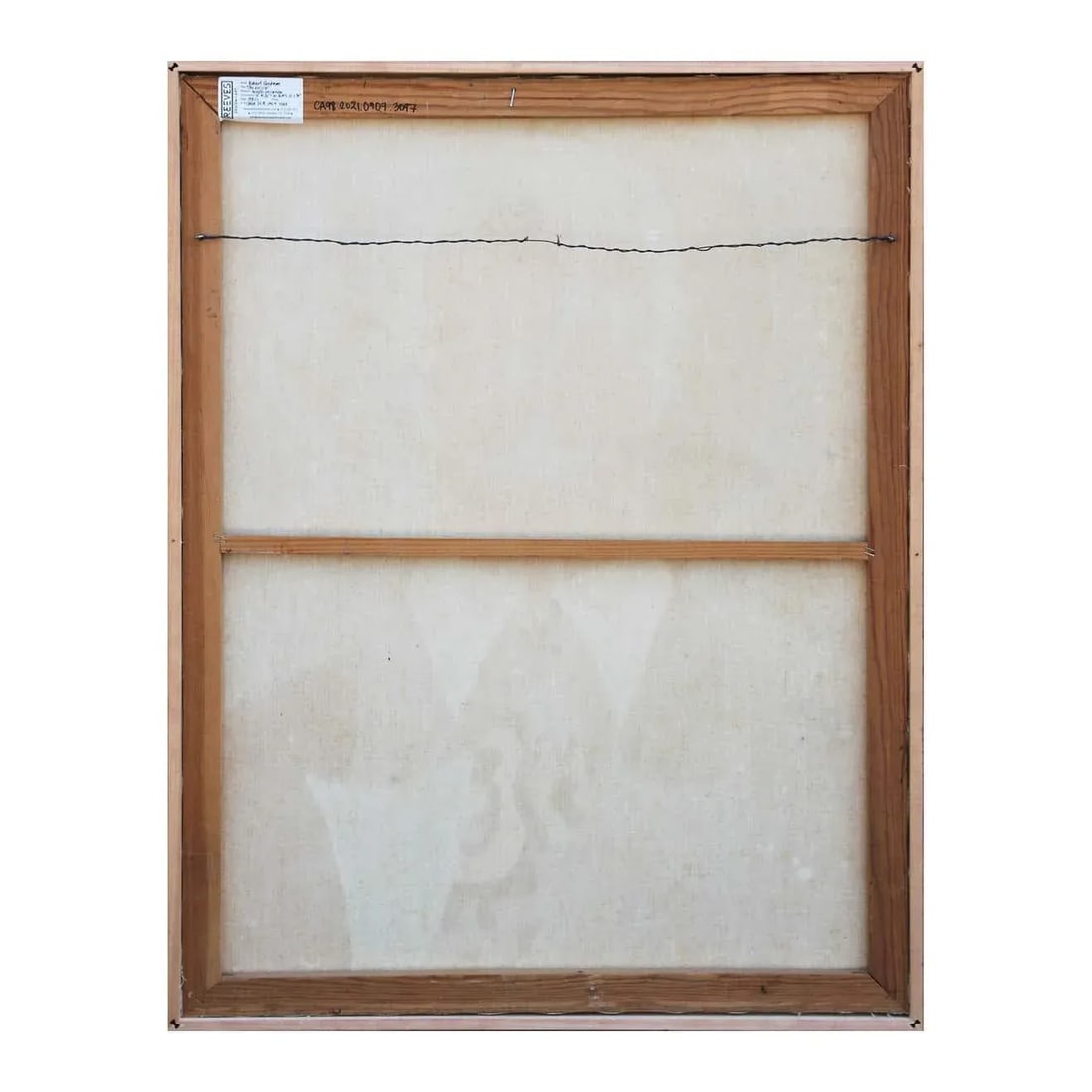 1980s "The Vision" Modernist Geometric Portrait Acrylic Painting by Robert Sandman, Framed - 8