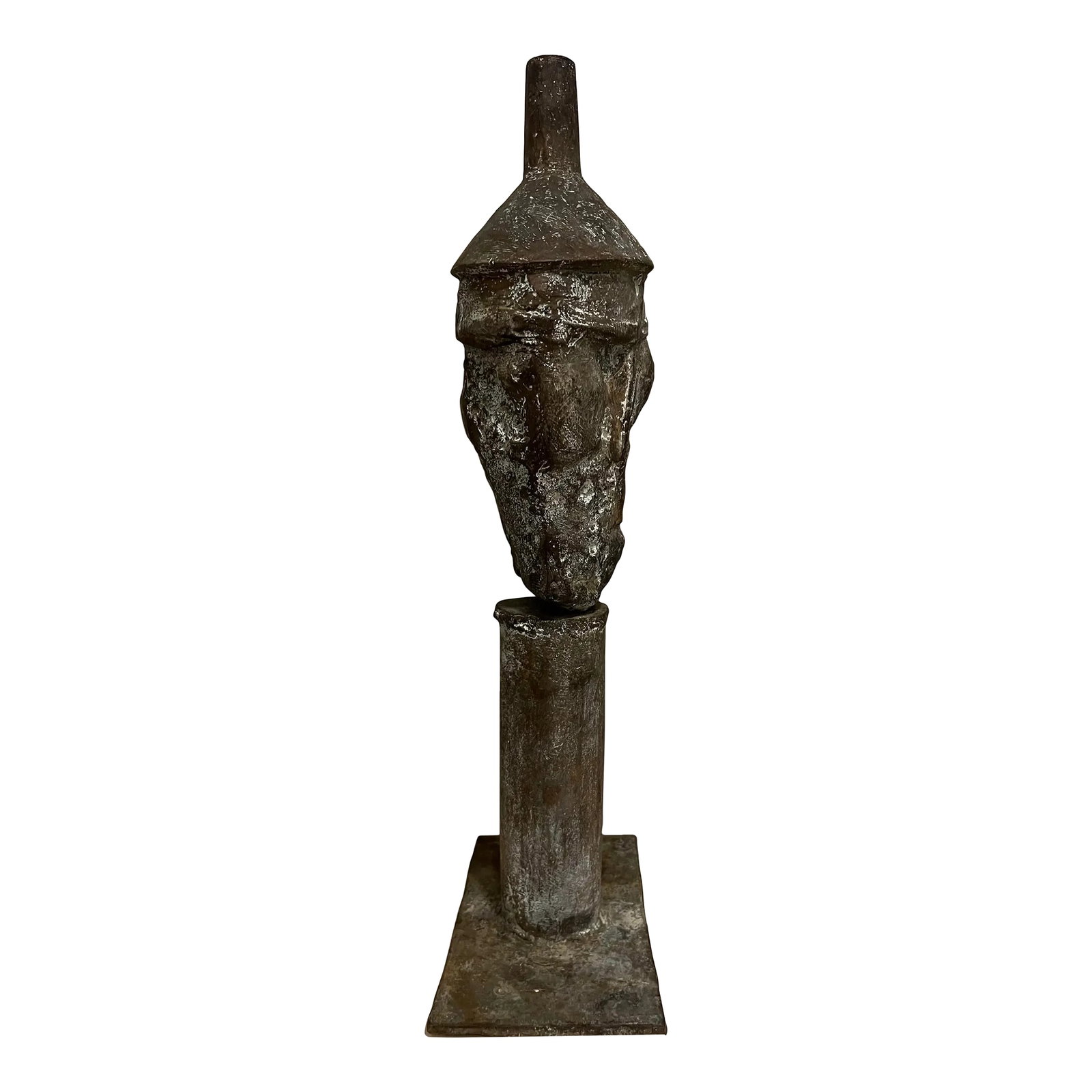 Walter Spitzer (1927-2021), Historic Figurative Bronze Sculpture: Walter Spitzer (1927-2021), Polish Born French Artist, Holocaust Survivor, This Rare Bronze Was Found By Chance, Marked 95 (1995?), Embossed With His Name, Mr. Spitzer Fabricated A Monumental Bronze