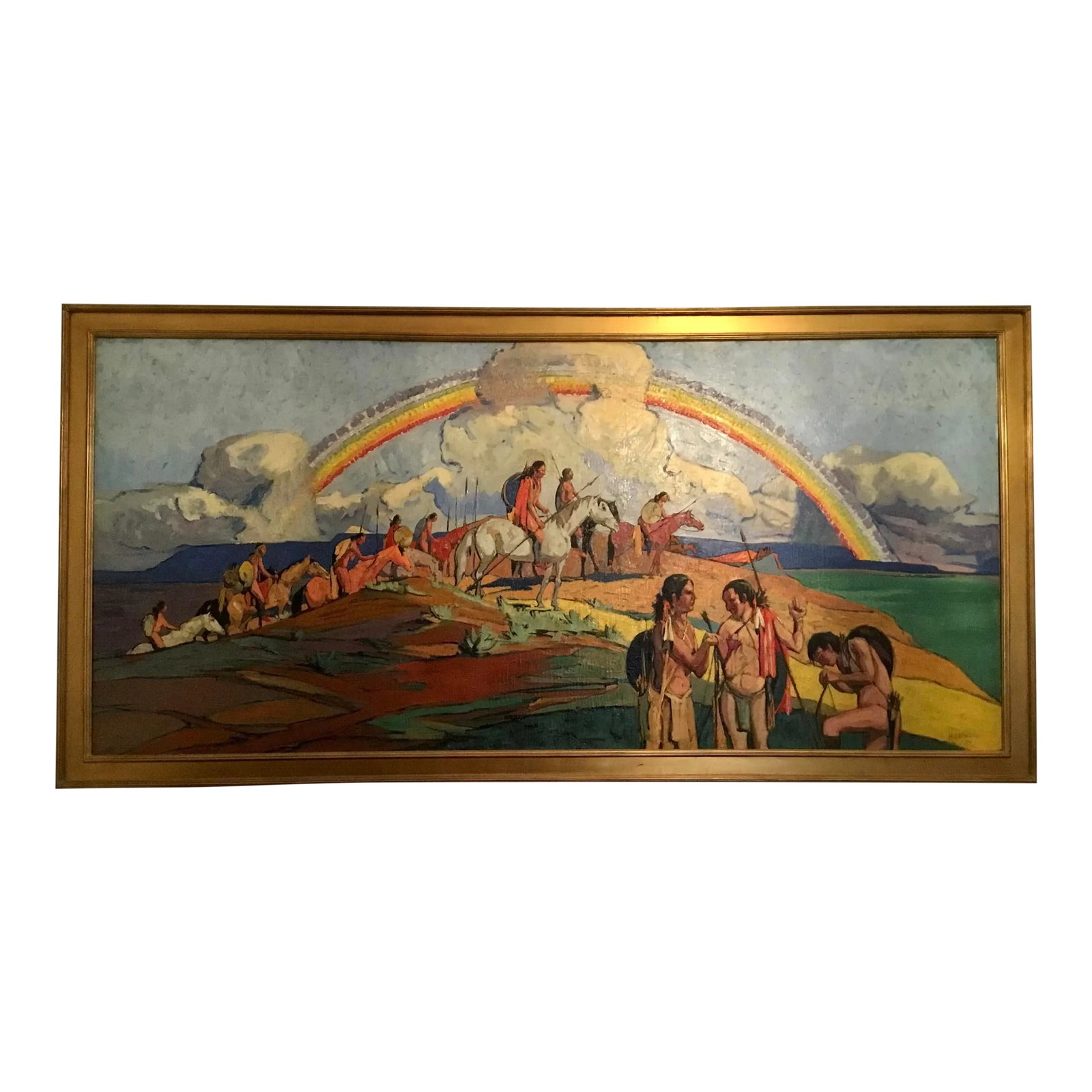 Monumental 1930 Wpa Mural Trew Hocker (1 of 13)