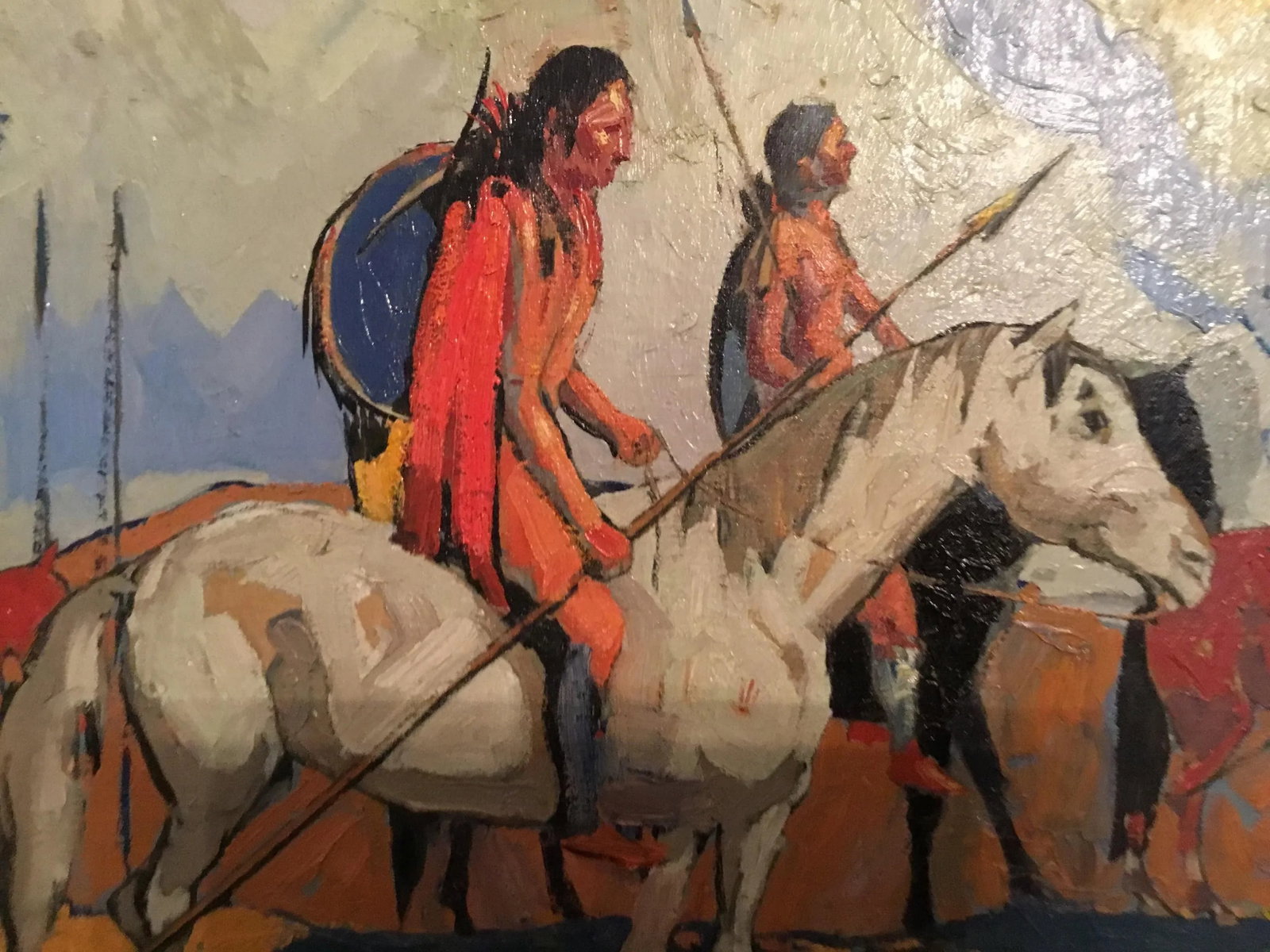 Monumental 1930 Wpa Mural Trew Hocker - 5