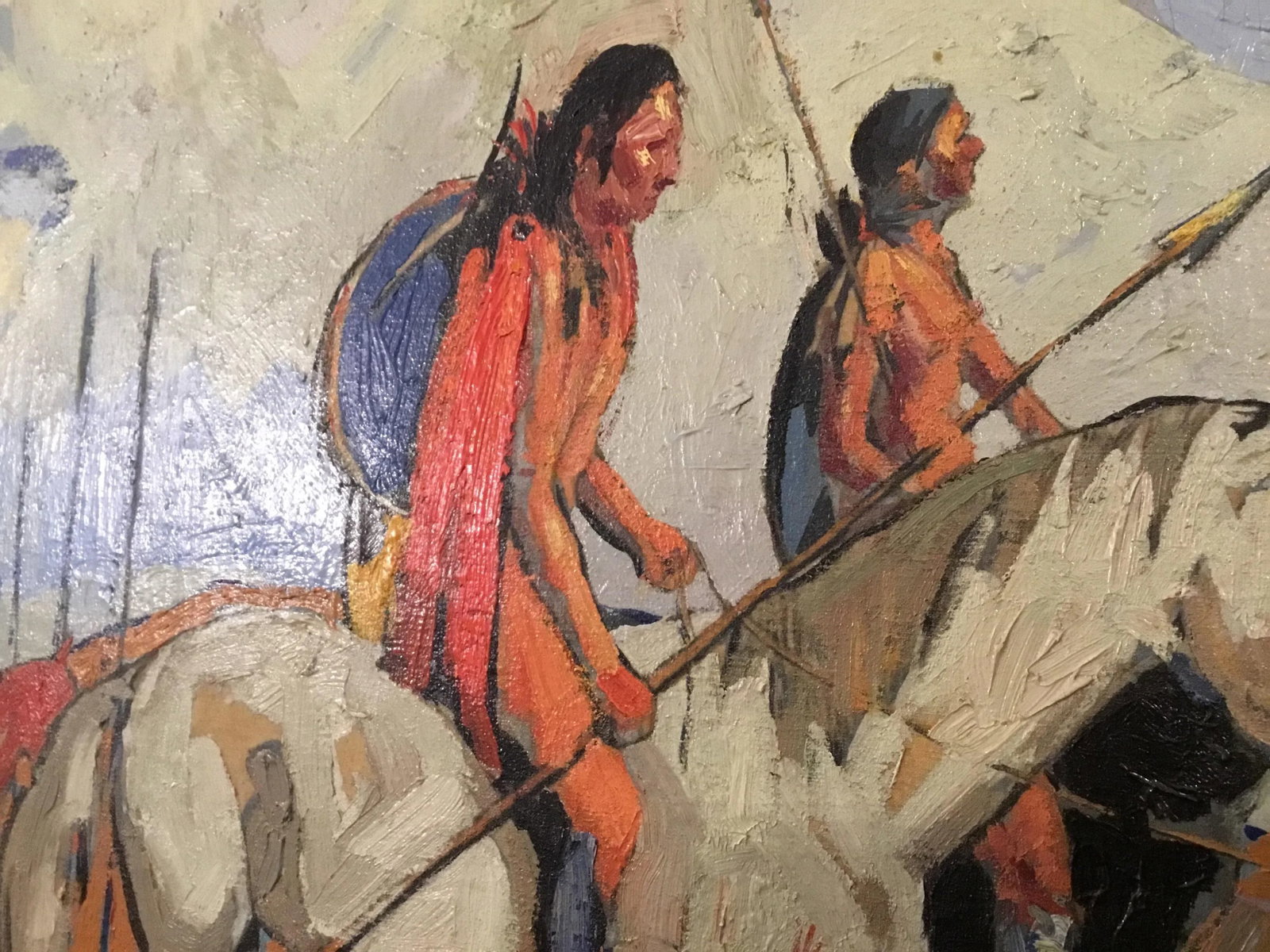 Monumental 1930 Wpa Mural Trew Hocker - 8