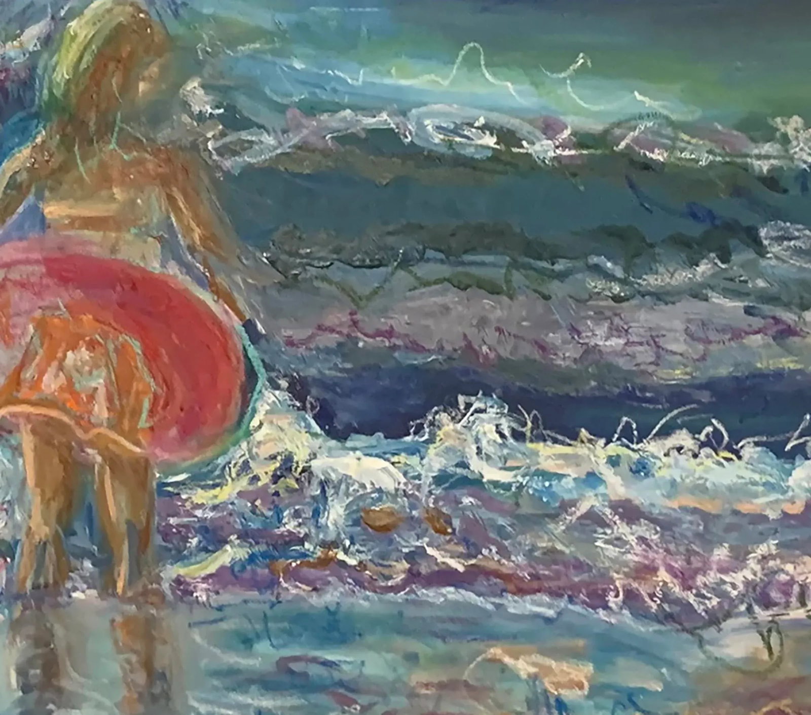 Waves, Oil Painting, Framed, One-of-a-Kind Art, by Van Ness - 9