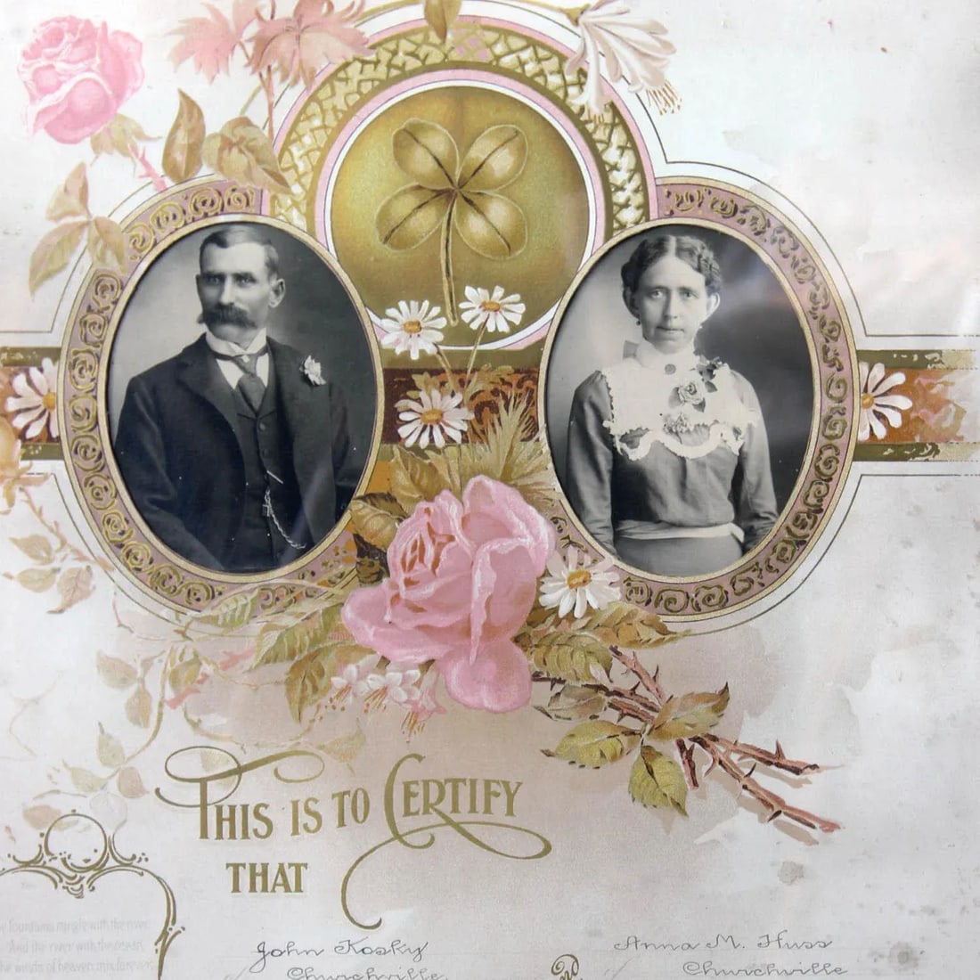1900's Marriage Certificate - 5
