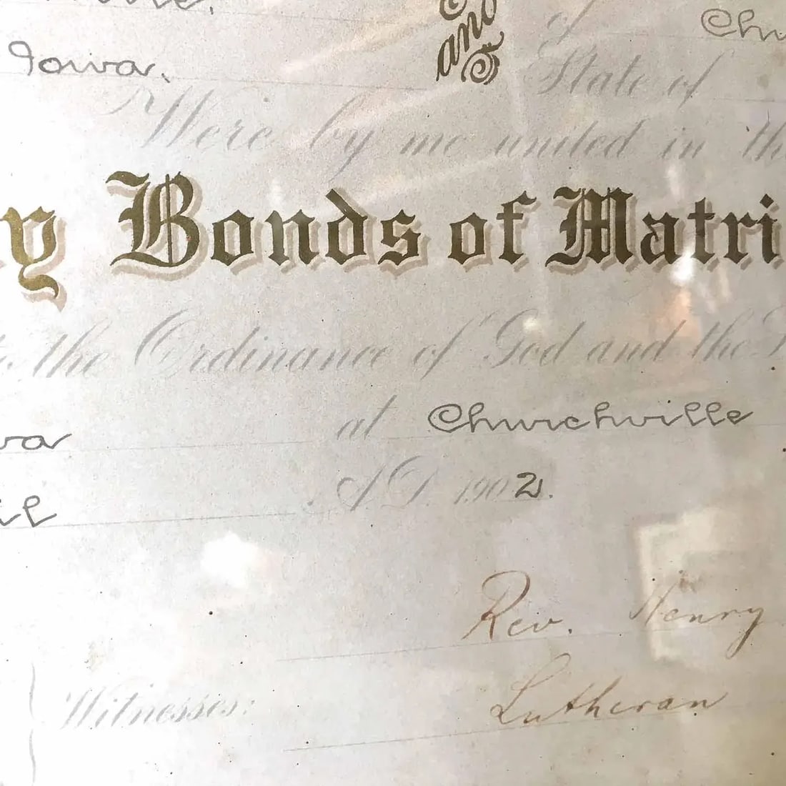 1900's Marriage Certificate - 7