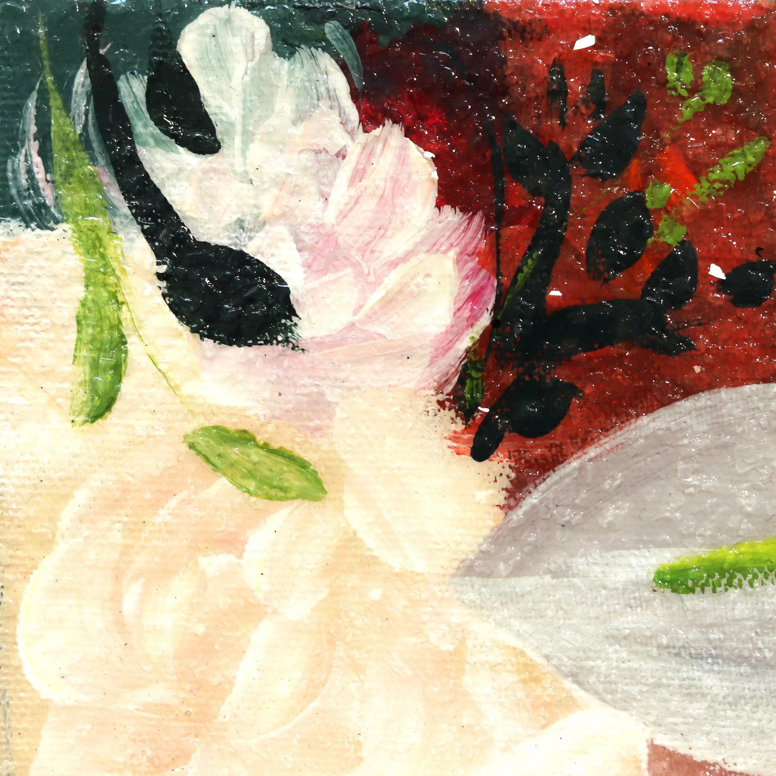 "Memories" Contemporary Original Botanical Portrait Painting by Sally K - 2
