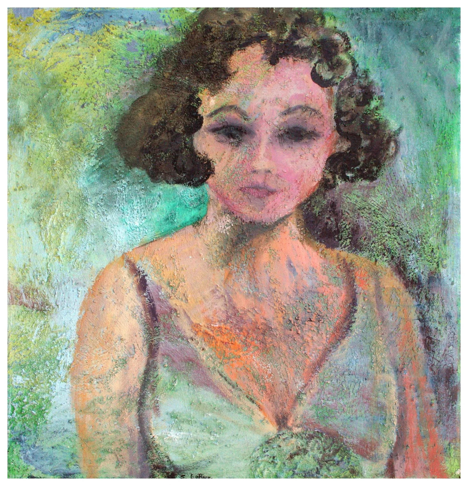 Modernist Self Portrait Figurative by Sandra LaBoue-Erba - 4