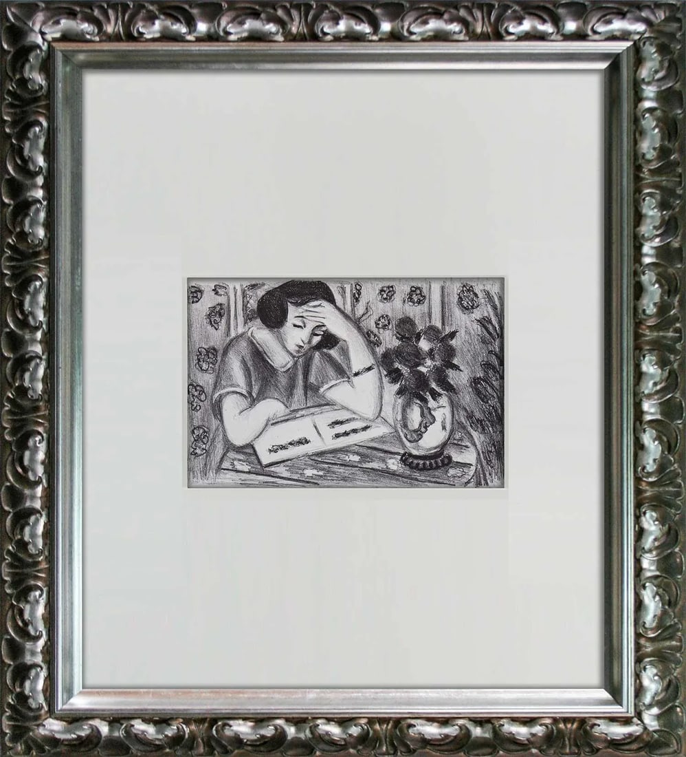 Henri Matisse "Jeune Fille Lisant" Framed Limited Edition Lithograph - 2