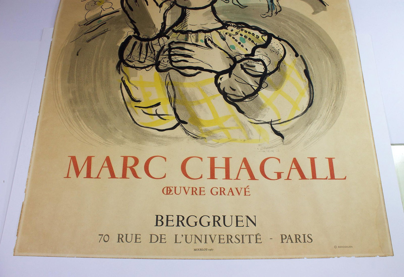 1967 Berggruen Marc Chagall, Oeuvre Grave, Mourlot Poster - 10