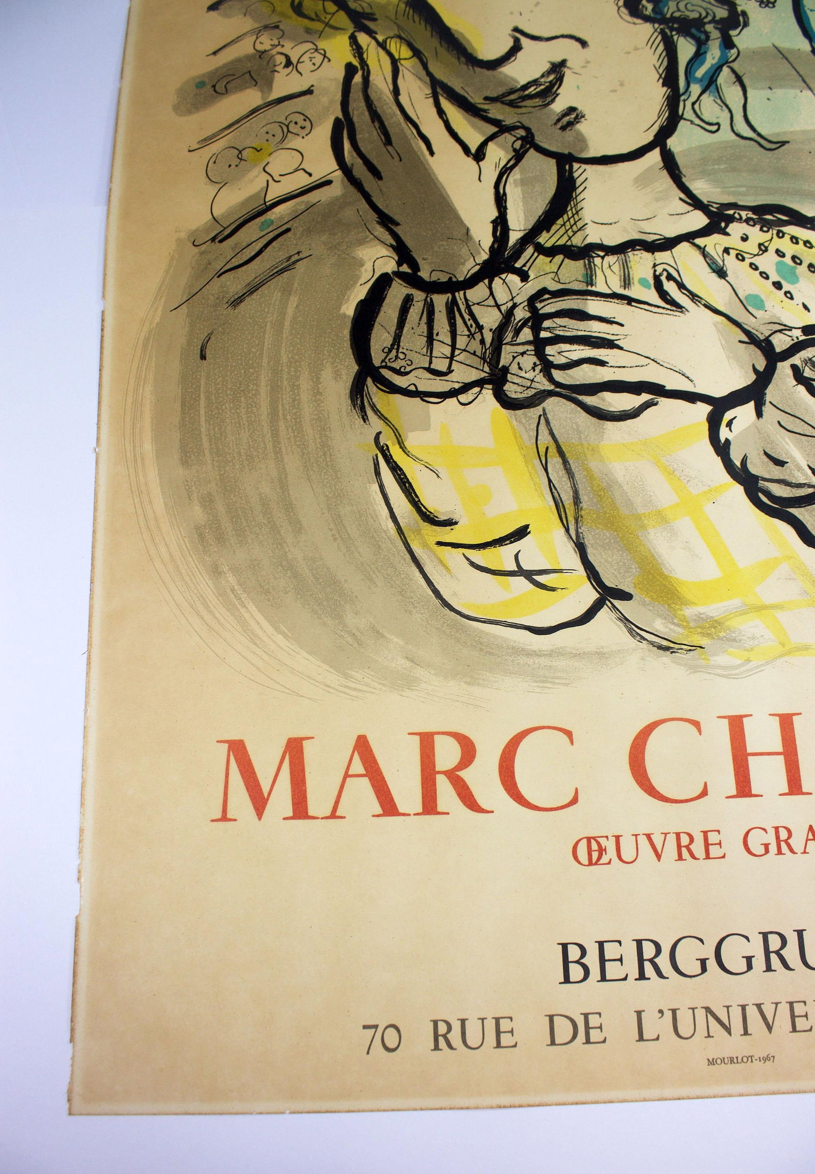 1967 Berggruen Marc Chagall, Oeuvre Grave, Mourlot Poster - 7