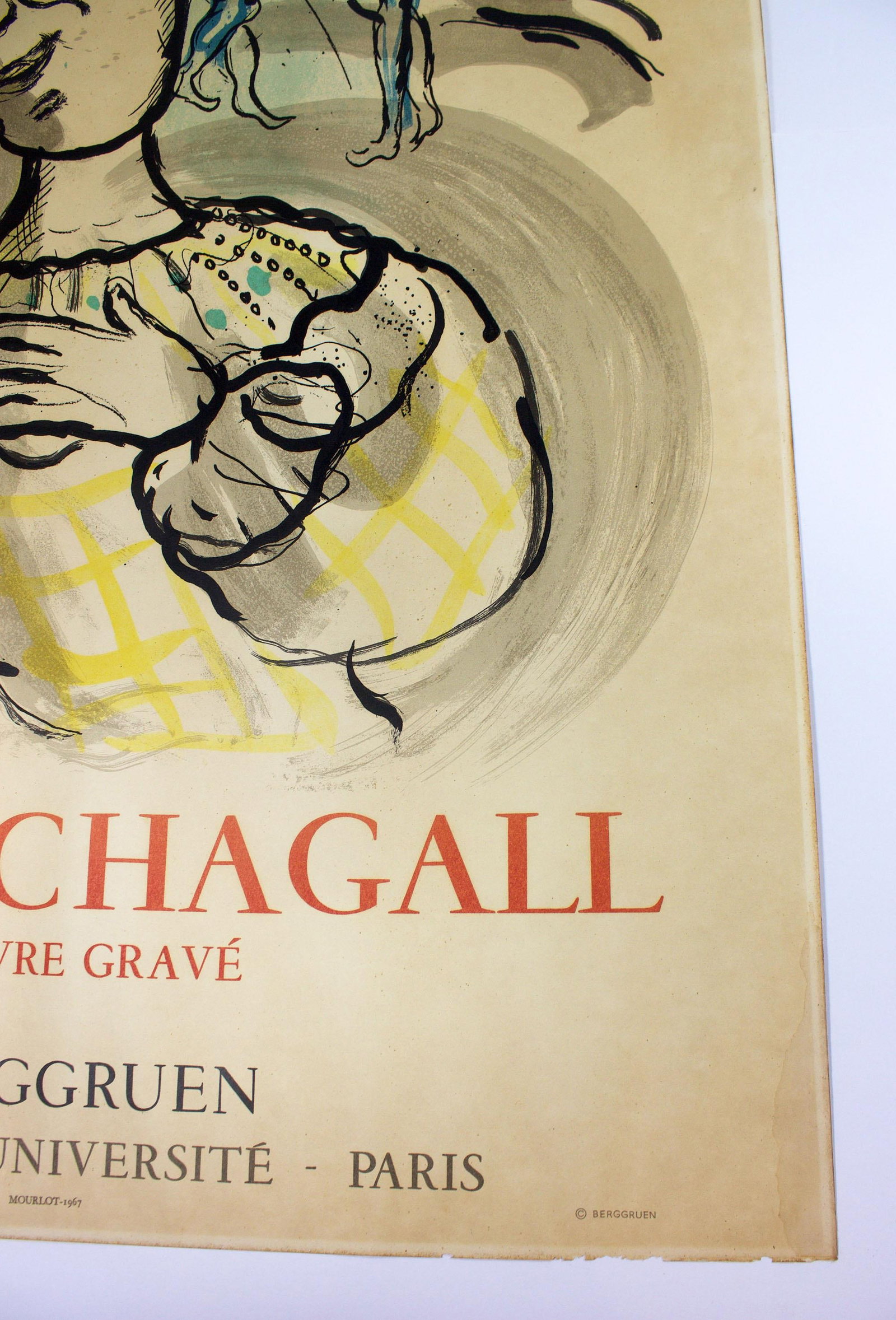 1967 Berggruen Marc Chagall, Oeuvre Grave, Mourlot Poster - 8