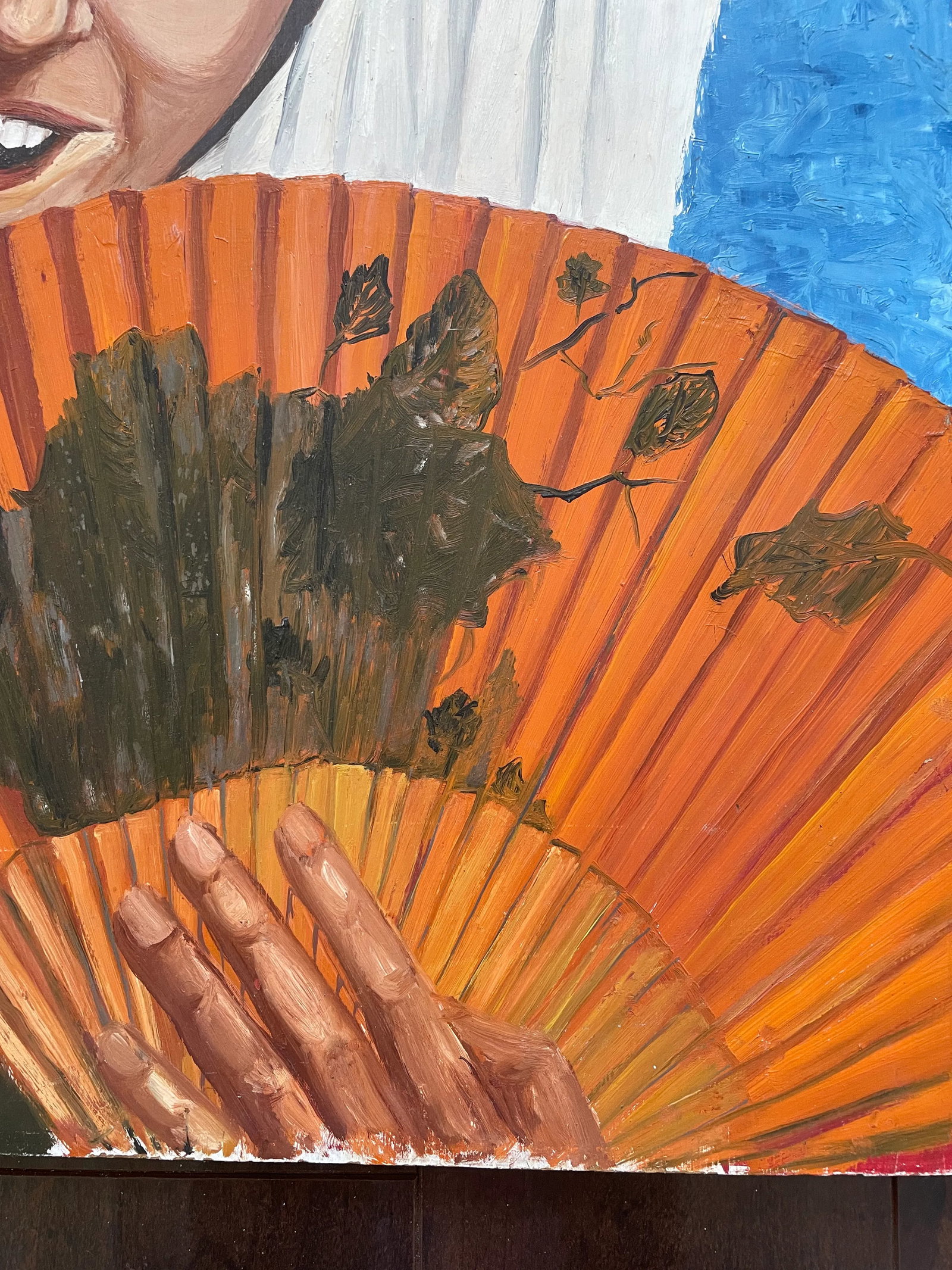 Vintage Oil on Cardboard Portrait Painting of a Flamenco Dancer - 7