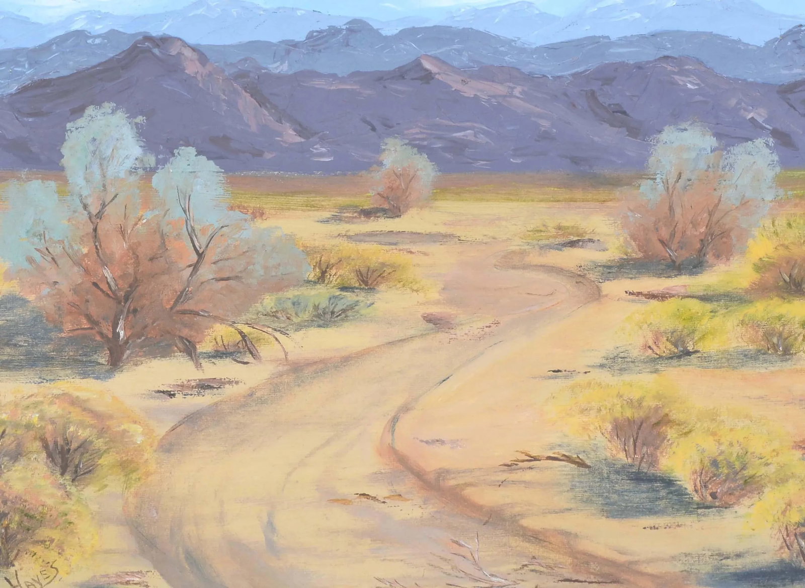 Mid-Century Palm Springs Landscape by Alice v. Hussey Hayes - 3